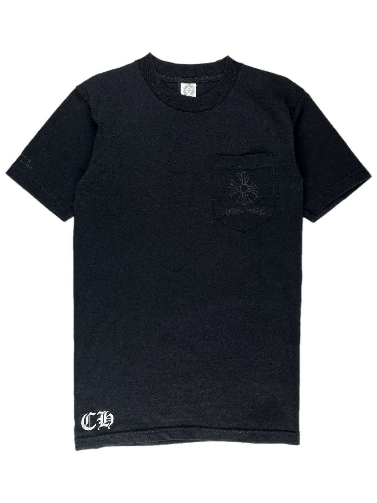 Chrome Hearts Chrome Hearts Tonal Cross Hollywood Logo Pocket Tshirt Size US S / EU 44-46 / 1 - 3 Thumbnail