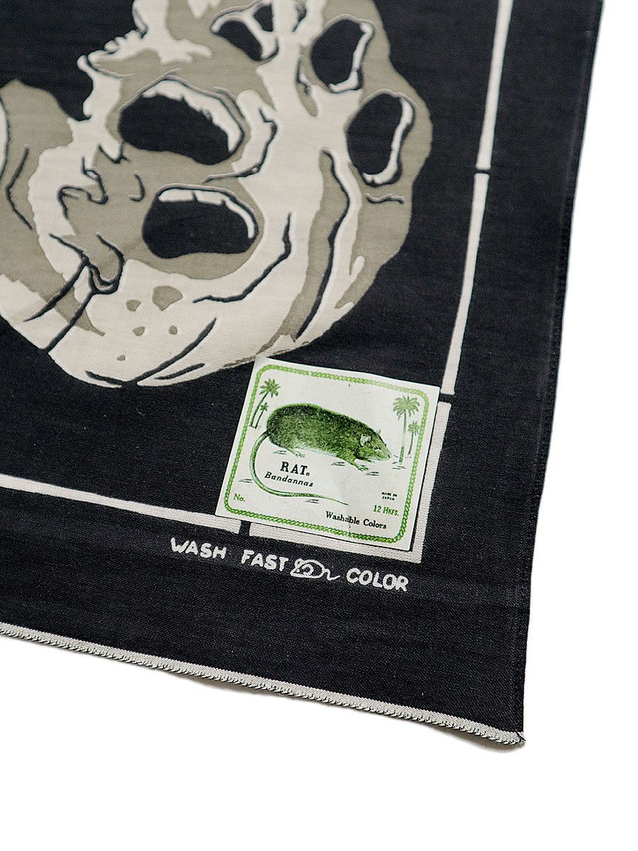 Kapital Kapital Rain Smile Skull Bandana Size ONE SIZE - 3 Thumbnail