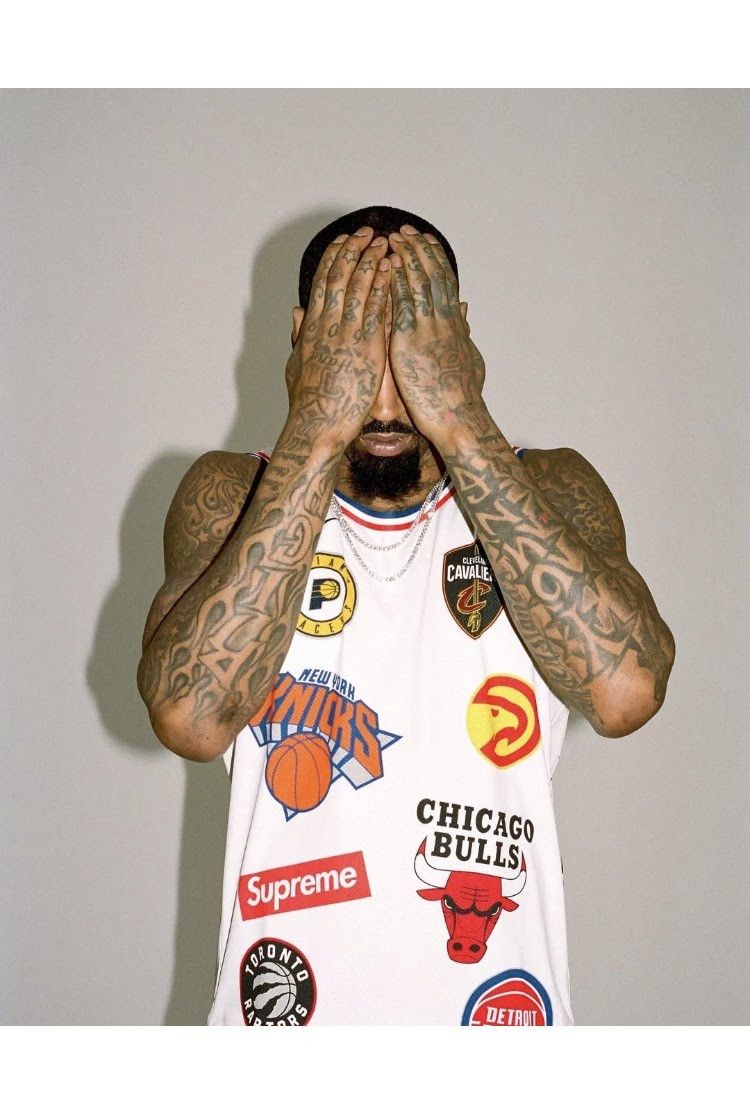 Supreme nba jersey white deals