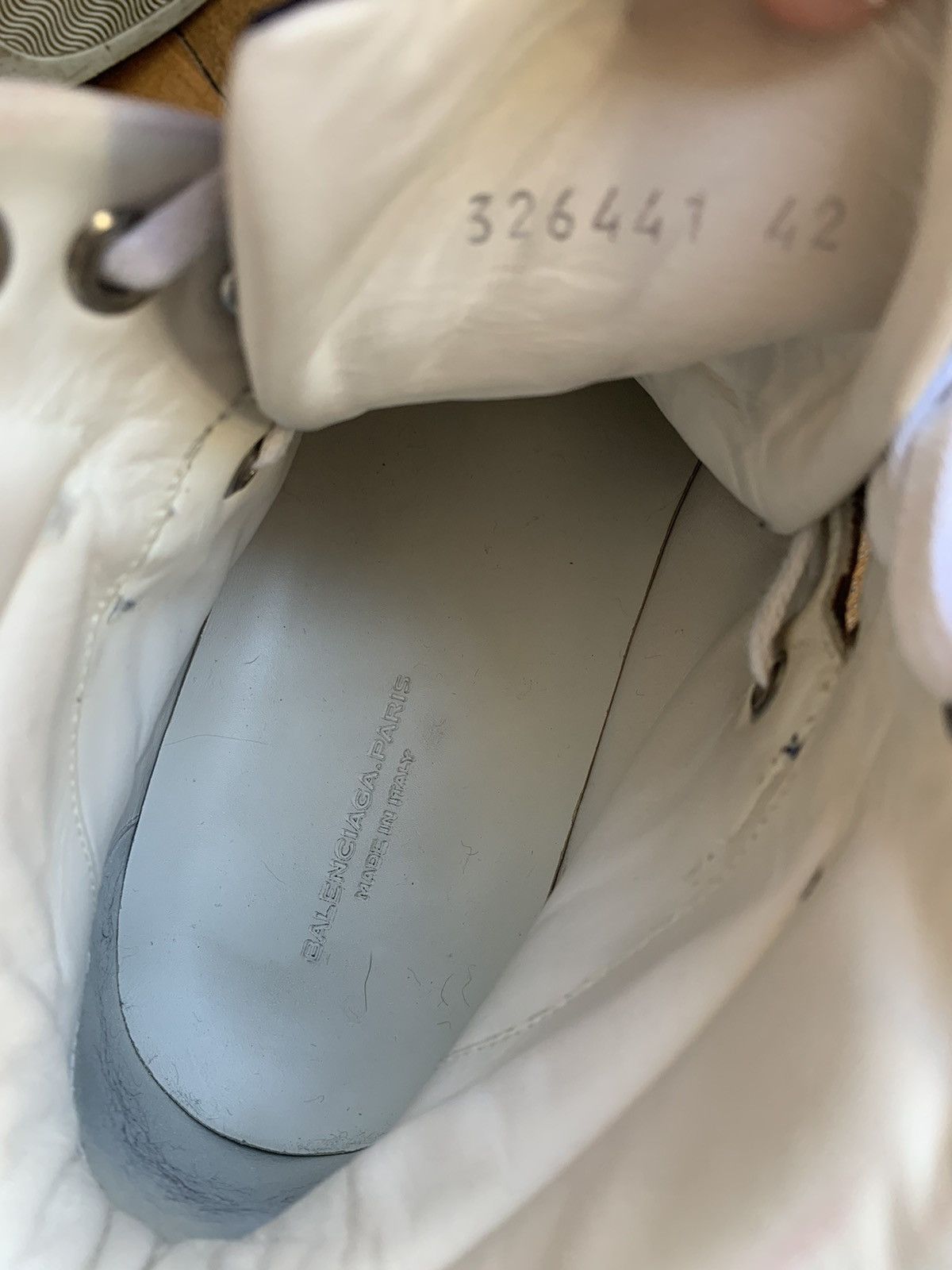 Balenciaga Rare Balenciaga Hi-Top Sneakers in Multicolor Leather Size US 9 / EU 42 - 16 Thumbnail