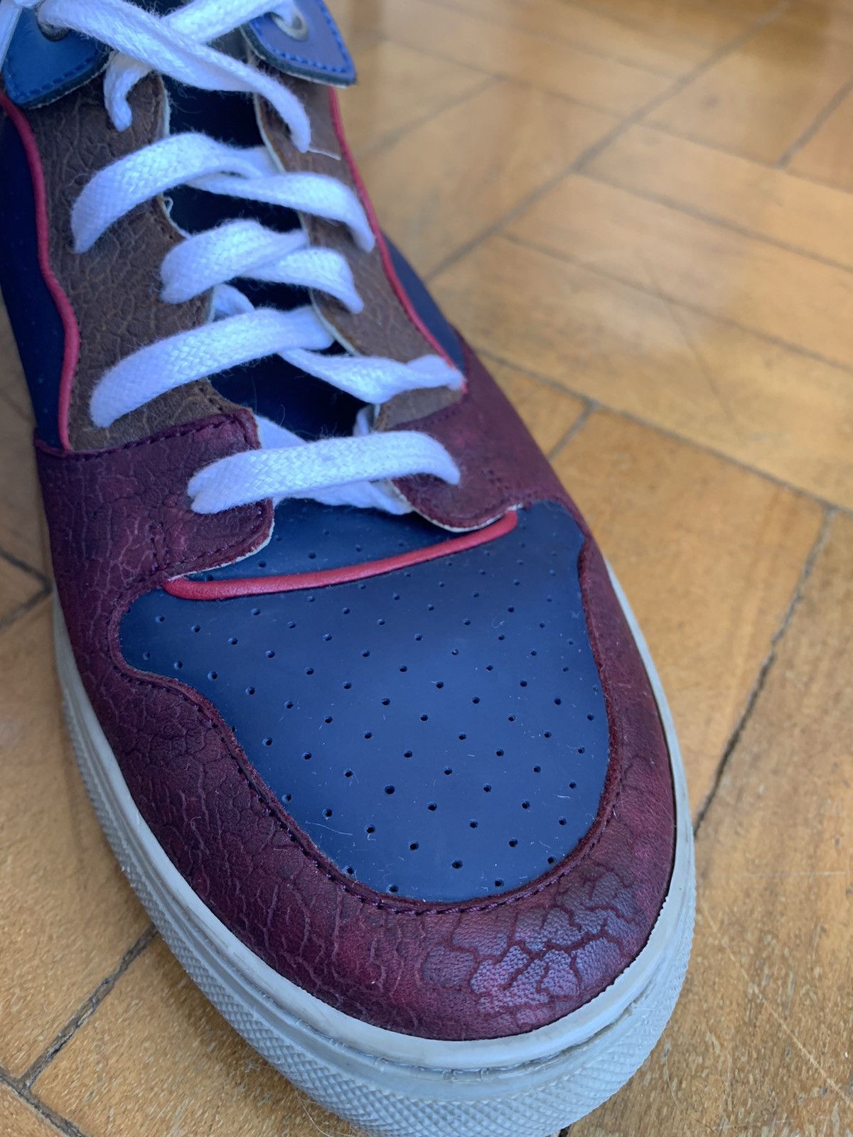 Balenciaga Rare Balenciaga Hi-Top Sneakers in Multicolor Leather Size US 9 / EU 42 - 6 Thumbnail