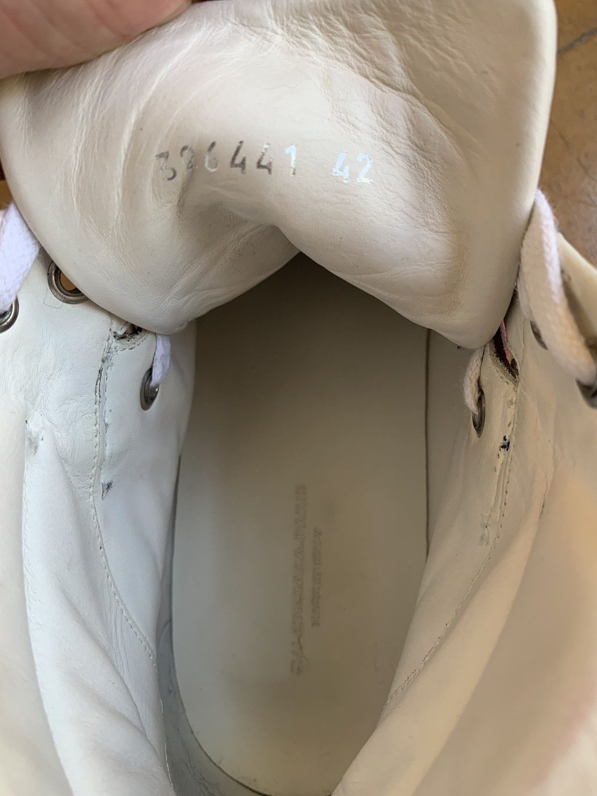 Balenciaga Rare Balenciaga Hi-Top Sneakers in Multicolor Leather Size US 9 / EU 42 - 15 Thumbnail
