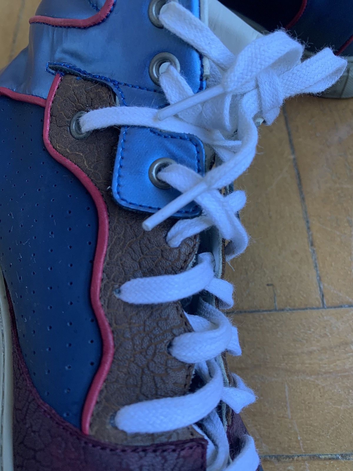 Balenciaga Rare Balenciaga Hi-Top Sneakers in Multicolor Leather Size US 9 / EU 42 - 10 Thumbnail
