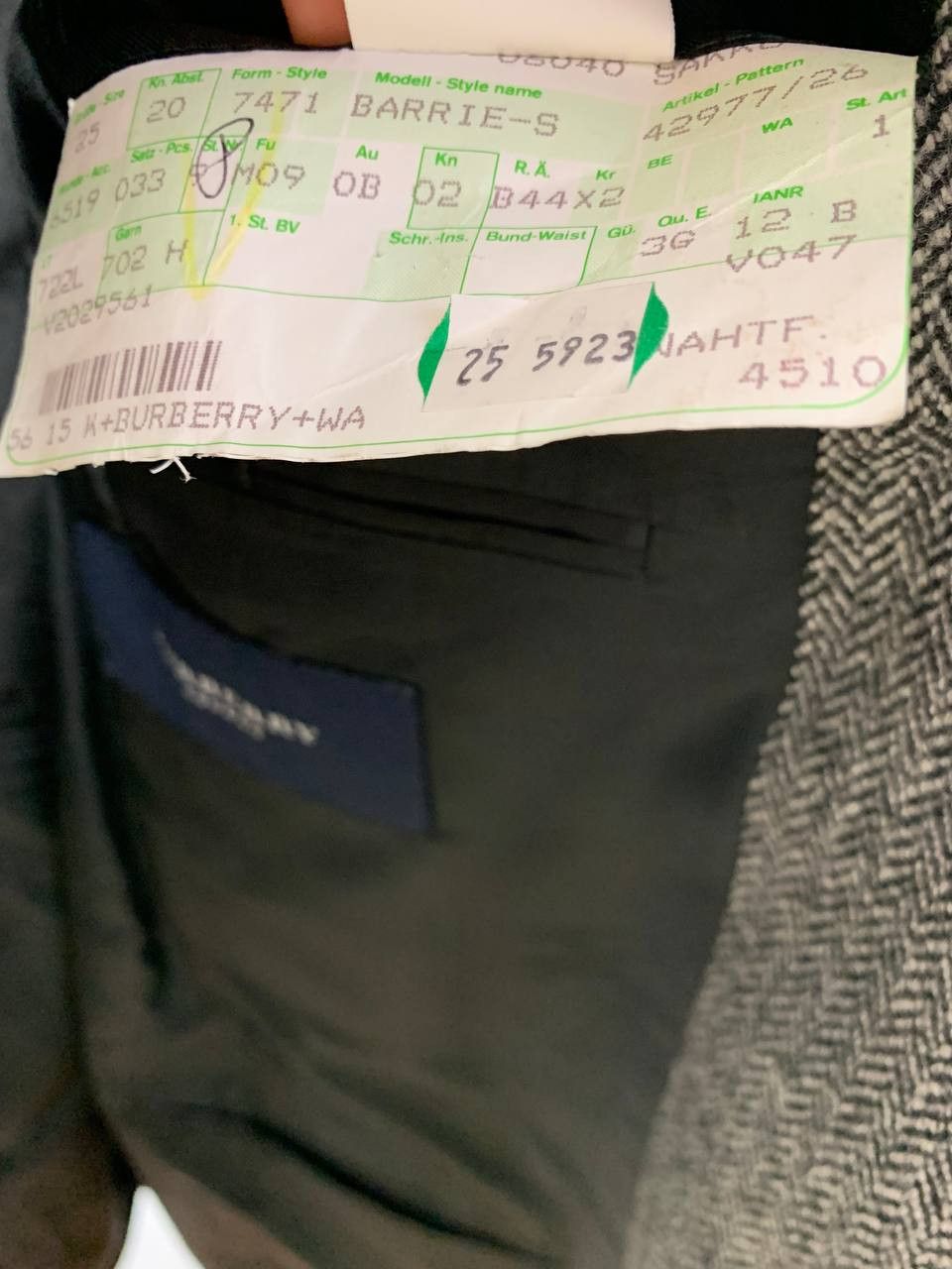 Burberry Burberry vintage blazer grey cotton Size 36S - 9 Thumbnail
