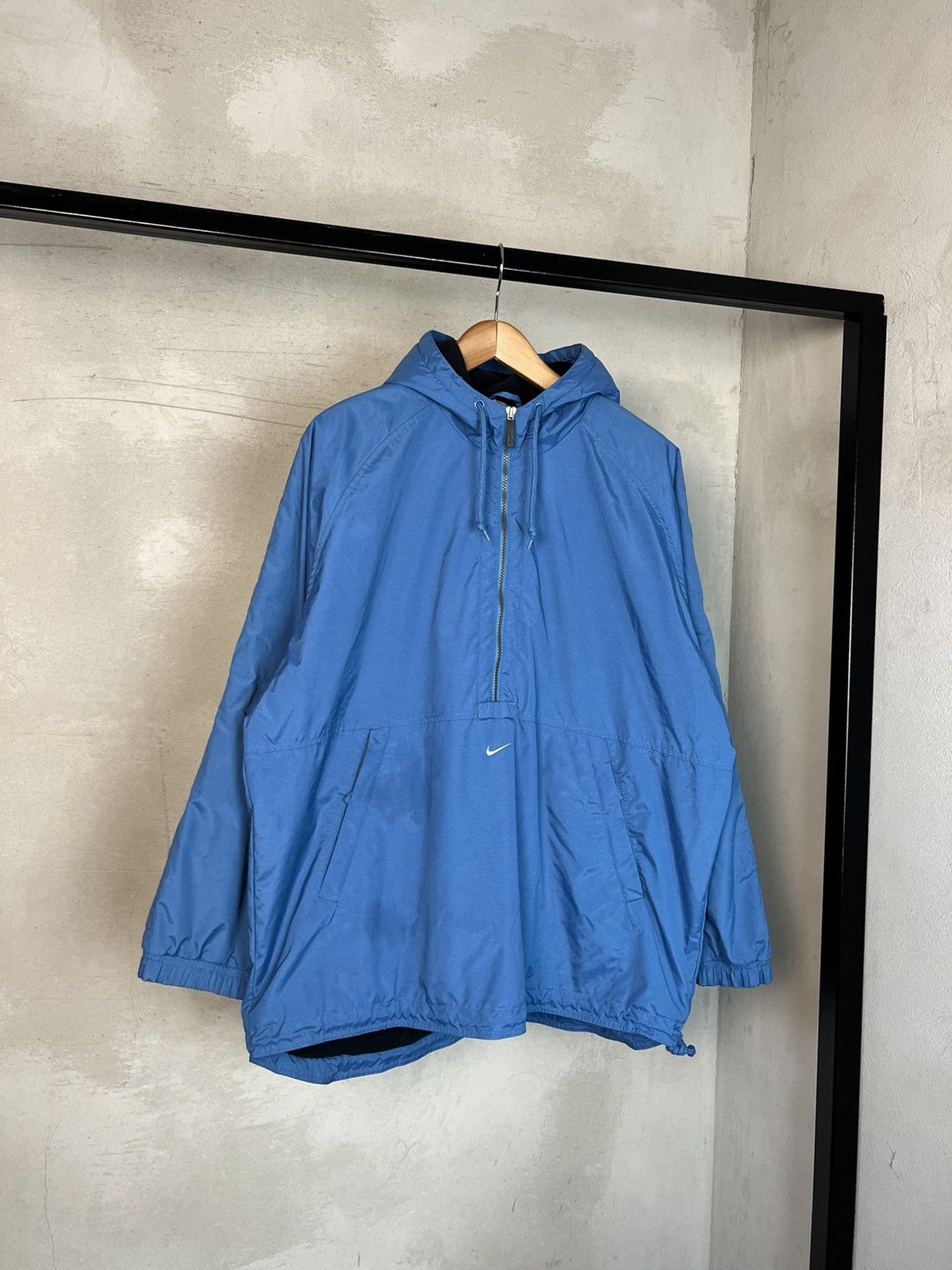 Nike × Vintage •Free shipping• Nike Vintage Anorak 90's Blue Size US L / EU 52-54 / 3 - 3 Thumbnail