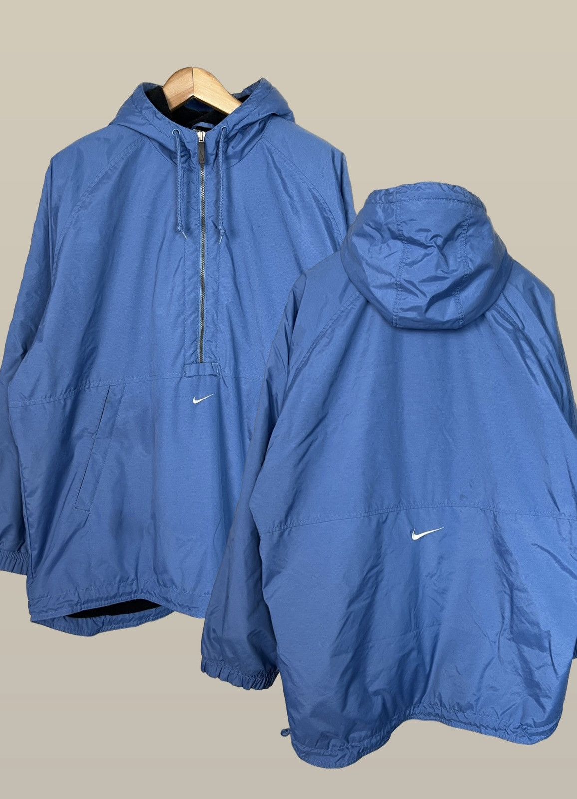 Nike × Vintage •Free shipping• Nike Vintage Anorak 90's Blue Size US L / EU 52-54 / 3 - 1 Thumbnail
