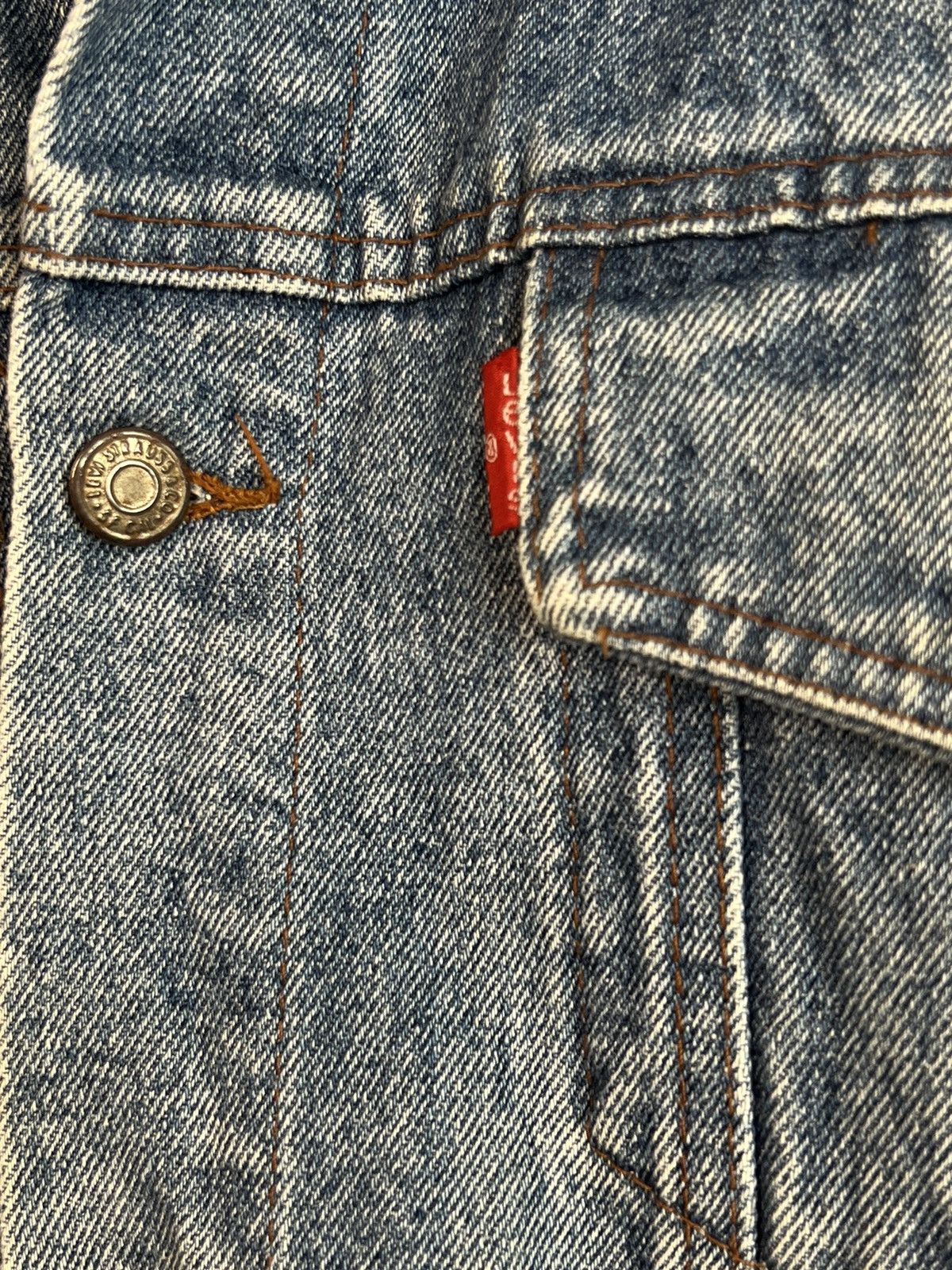 Levi's × Vintage Vintage LEVIS 501 Denim Jacket Trucker 80s Size 34 Size US M / EU 48-50 / 2 - 5 Thumbnail