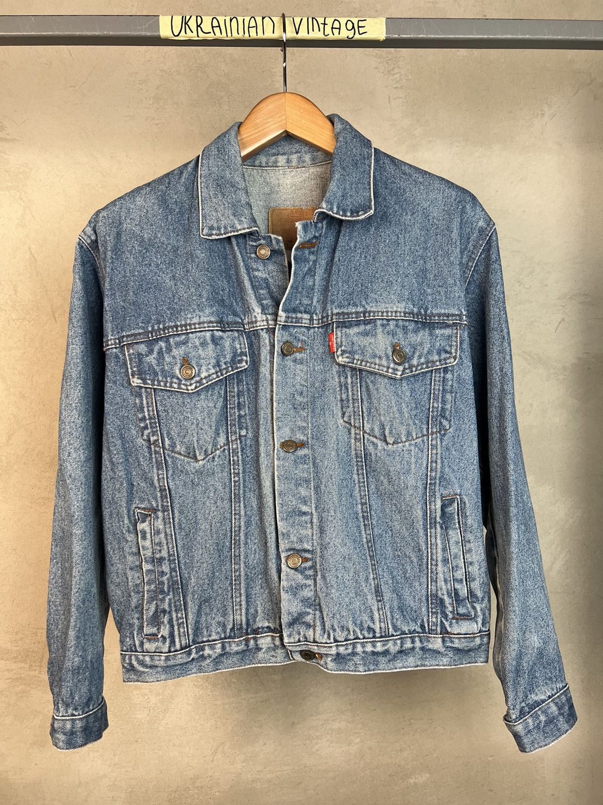 Levi's × Vintage Vintage LEVIS 501 Denim Jacket Trucker 80s Size 34 Size US M / EU 48-50 / 2 - 1 Thumbnail