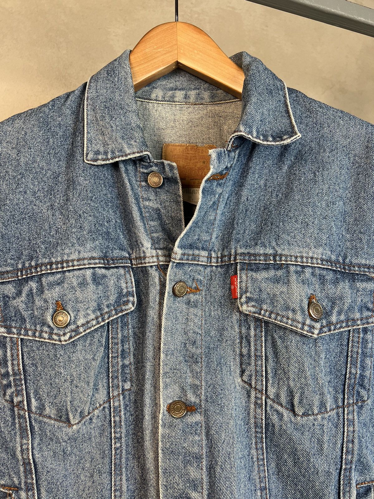 Levi's × Vintage Vintage LEVIS 501 Denim Jacket Trucker 80s Size 34 Size US M / EU 48-50 / 2 - 3 Thumbnail