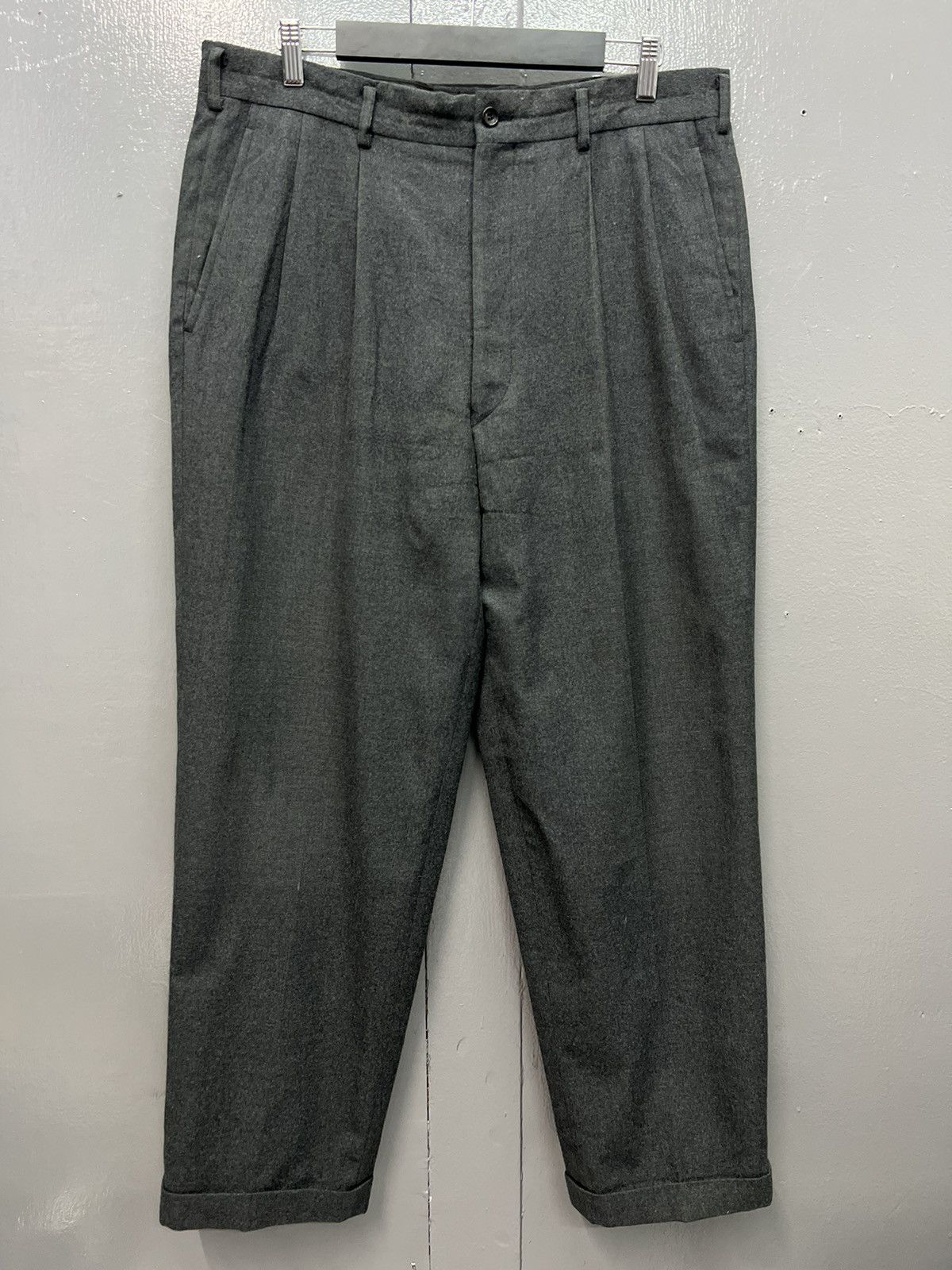 image of Comme Des Garcons x Comme Des Garcons Homme Comme Des Garçons Homme Deux Vintage Pleated Pants in G