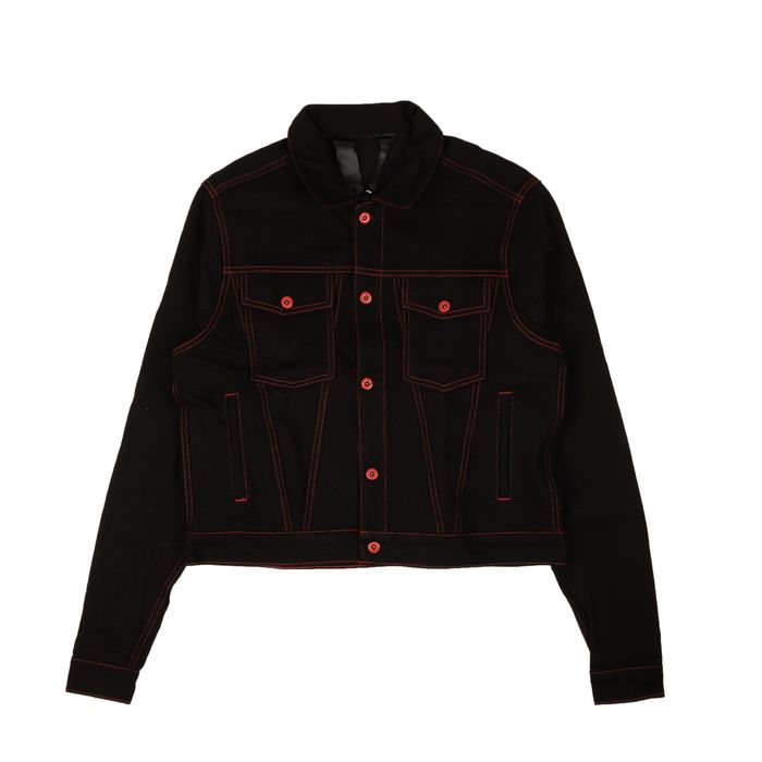 Vlone denim hot sale jacket red