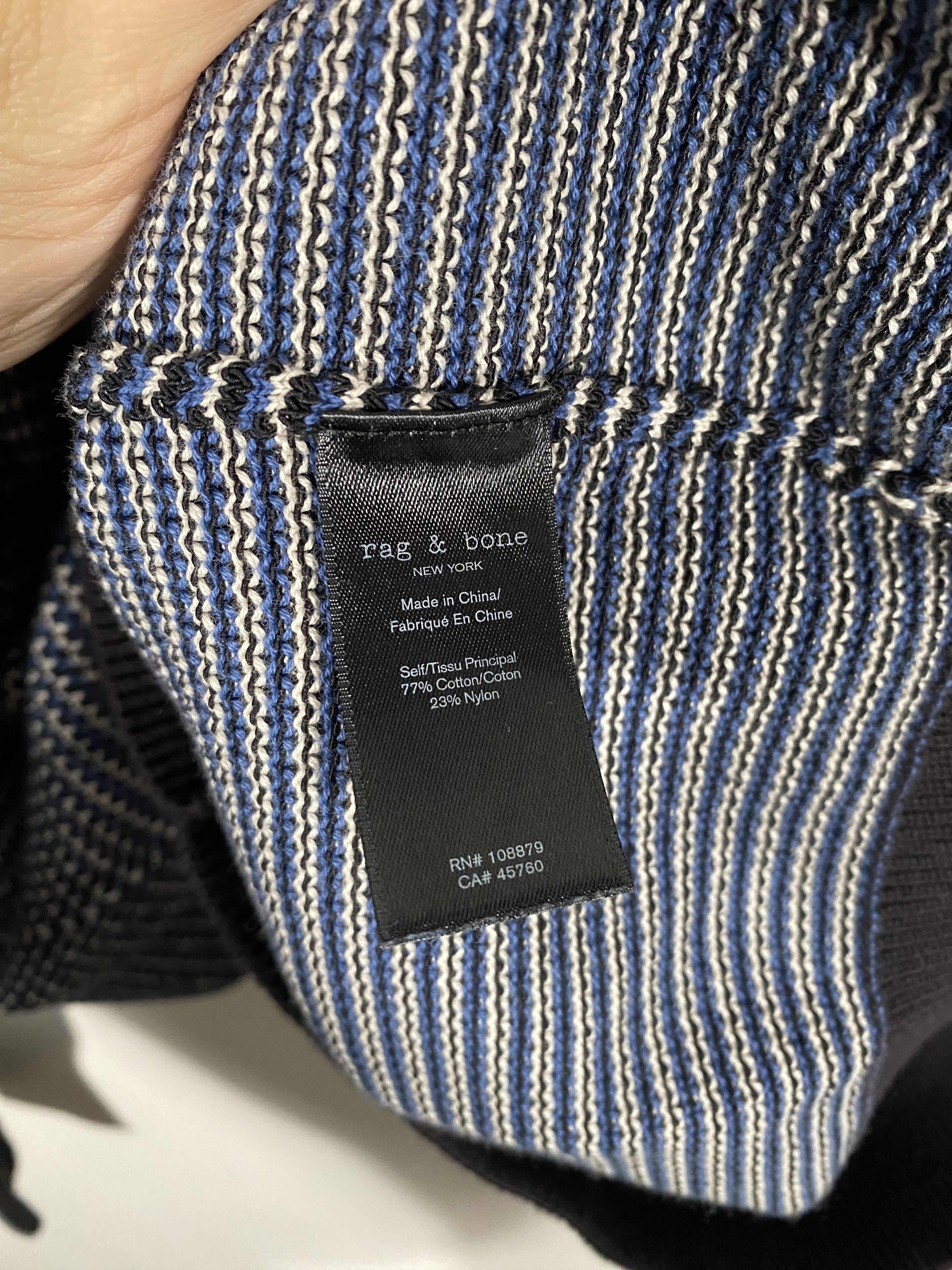 Rag & Bone Rag & Bone Cotton Nylon V-Neck Sweater Size US S / EU 44-46 / 1 - 3 Thumbnail