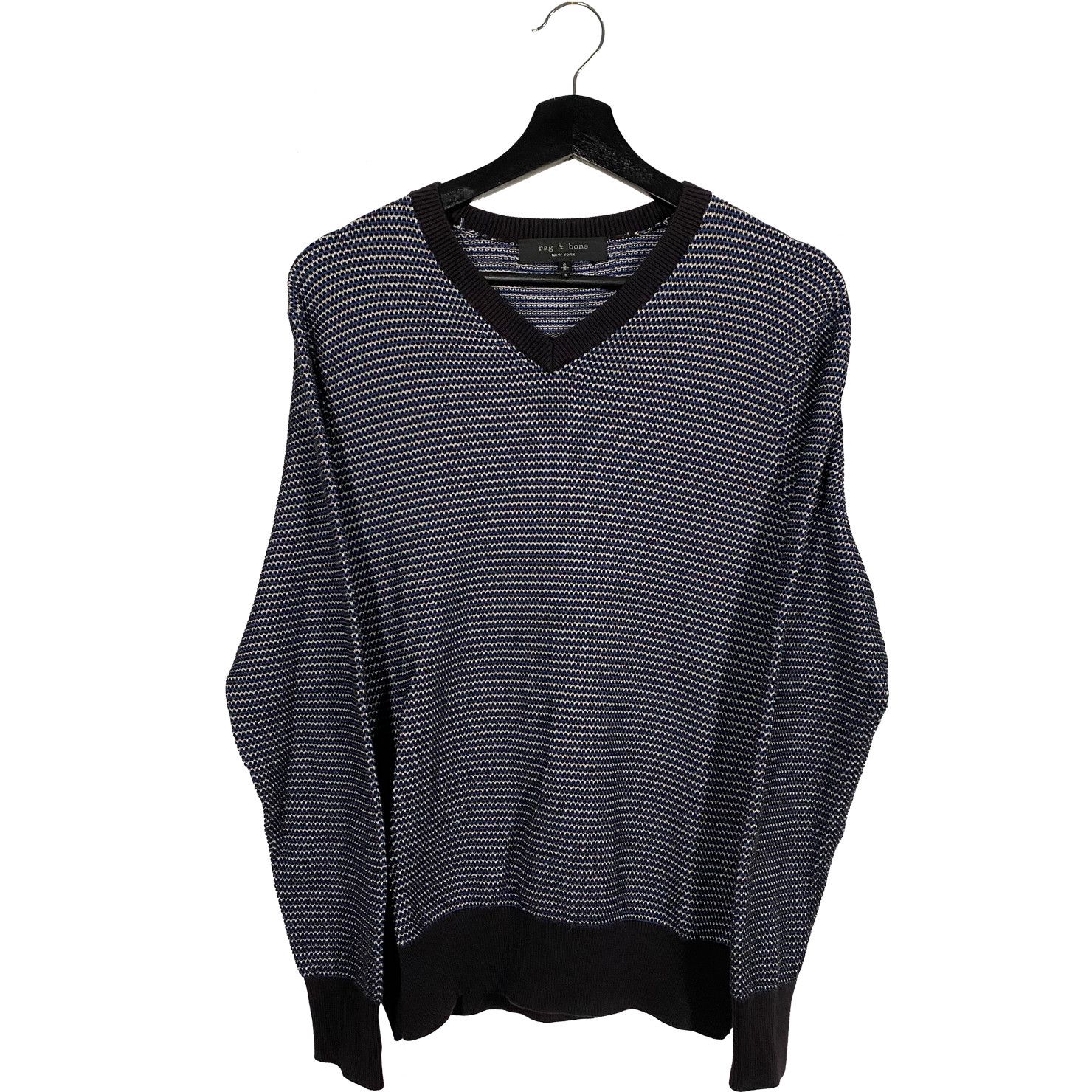 Rag & Bone Rag & Bone Cotton Nylon V-Neck Sweater Size US S / EU 44-46 / 1 - 1 Thumbnail