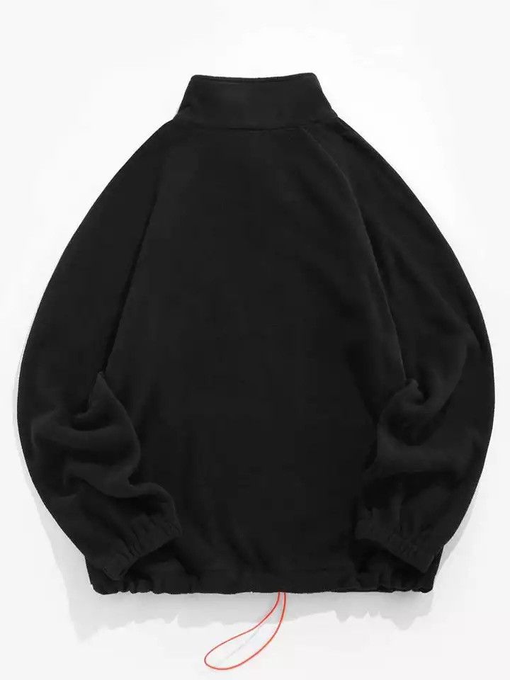 Designer × Vintage Fleece sweatshirt with a high collar and an inscription Size US L / EU 52-54 / 3 - 2 Thumbnail