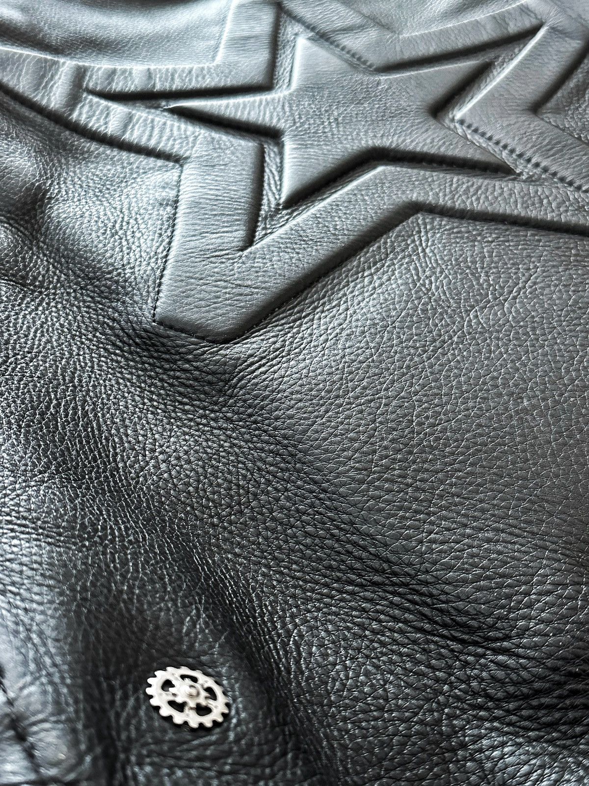 Japanese Brand × Vintage Kadoya Head Factory Armor Black Star Leather Size US L / EU 52-54 / 3 - 6 Thumbnail
