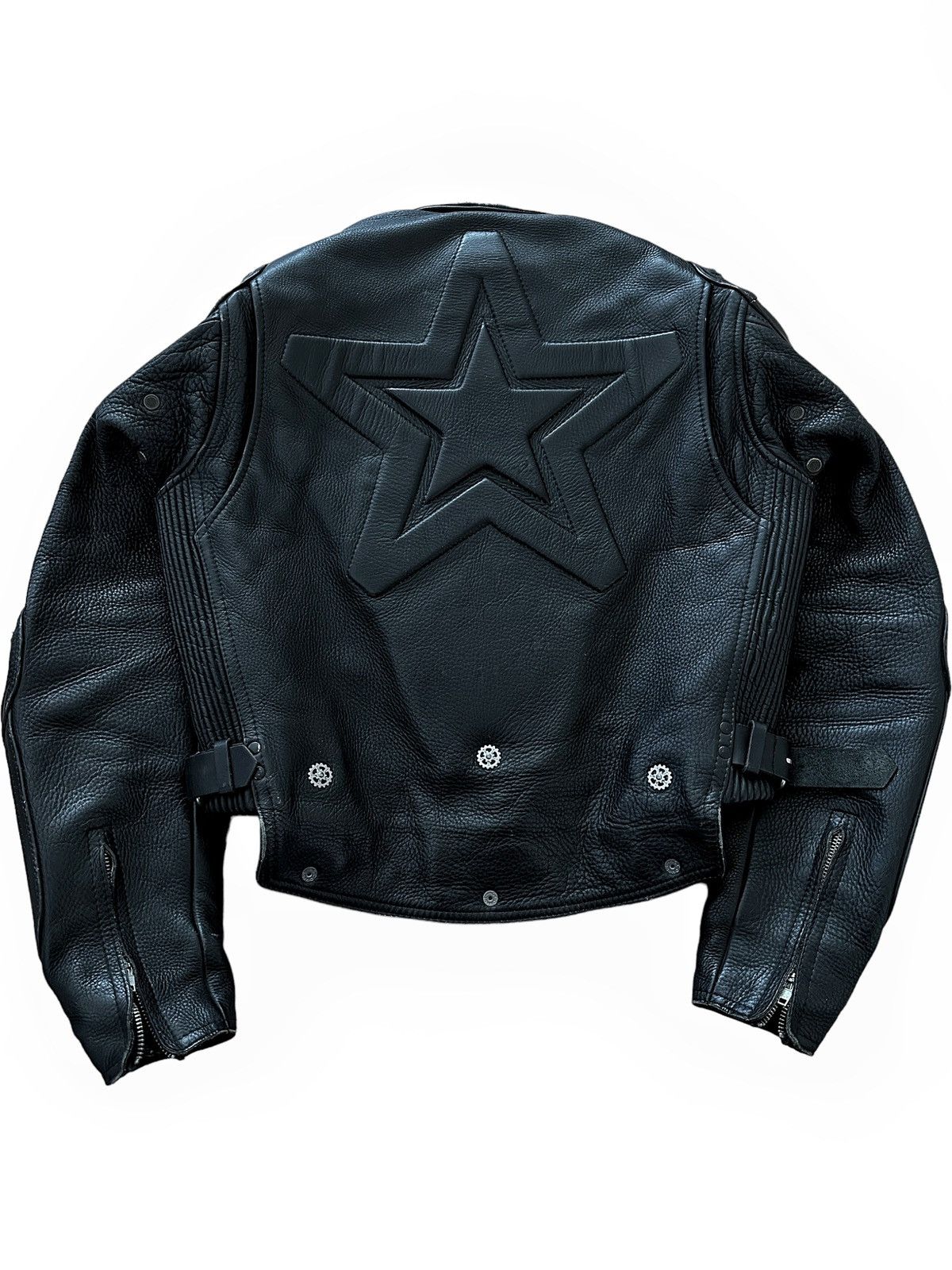 Japanese Brand × Vintage Kadoya Head Factory Armor Black Star Leather Size US L / EU 52-54 / 3 - 5 Thumbnail
