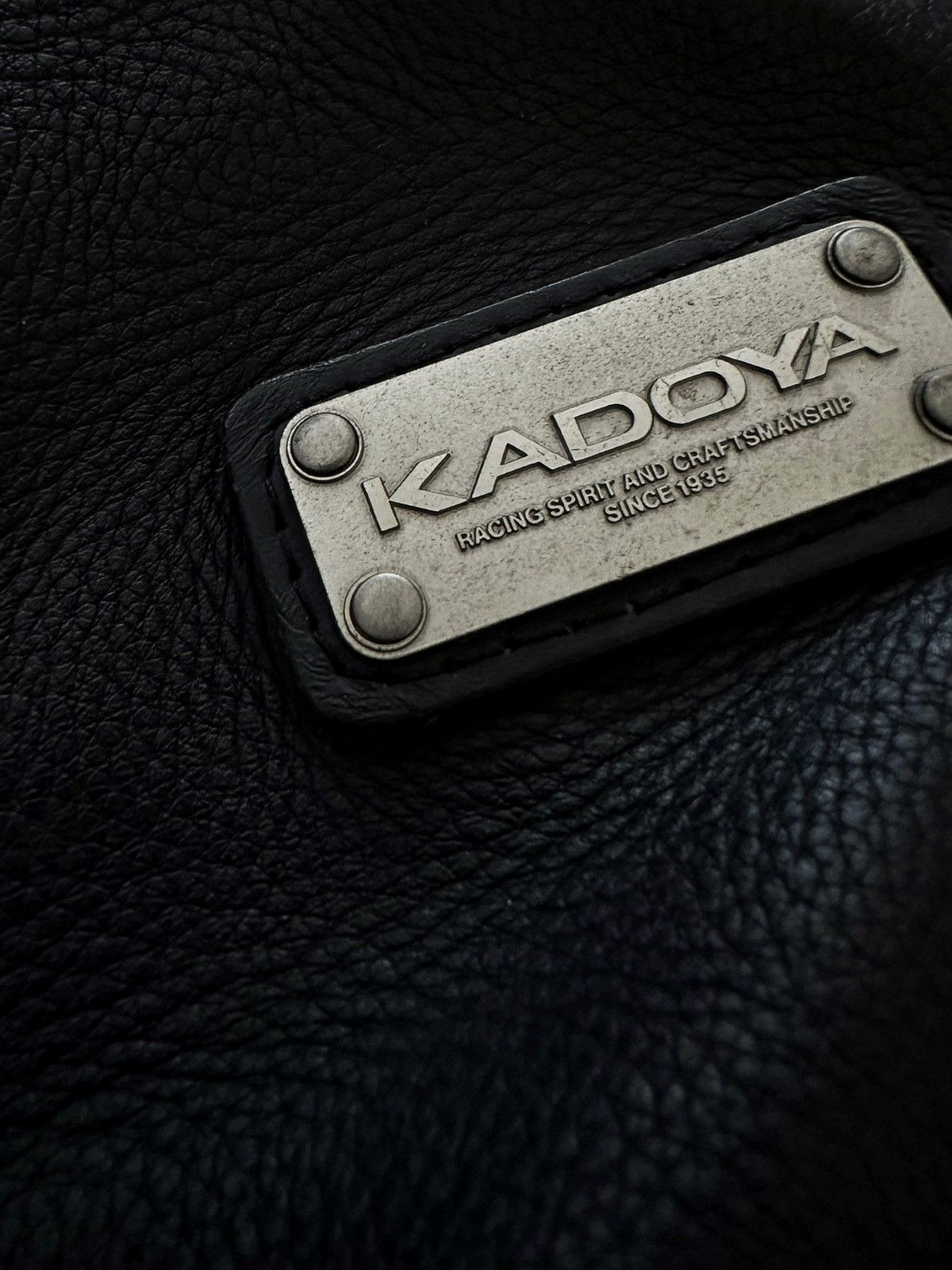 Japanese Brand × Vintage Kadoya Head Factory Armor Black Star Leather Size US L / EU 52-54 / 3 - 3 Thumbnail