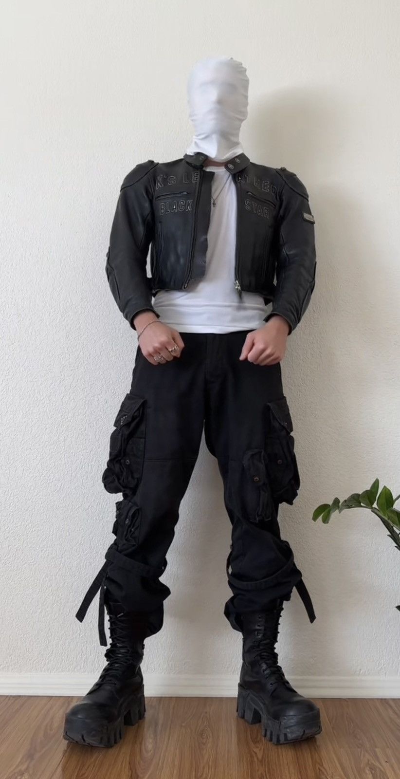 Japanese Brand × Vintage Kadoya Head Factory Armor Black Star Leather Size US L / EU 52-54 / 3 - 10 Thumbnail