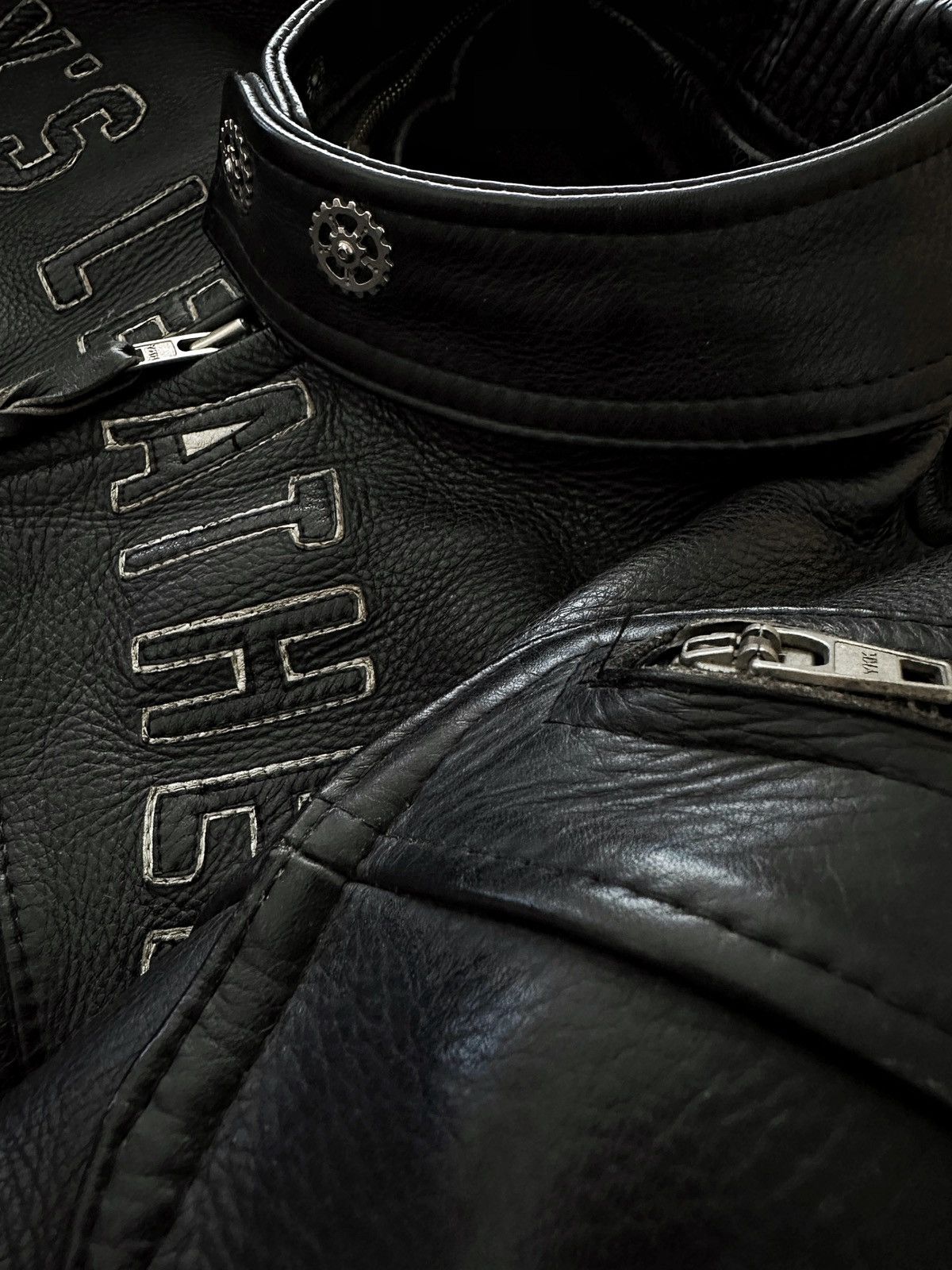 Japanese Brand × Vintage Kadoya Head Factory Armor Black Star Leather Size US L / EU 52-54 / 3 - 4 Thumbnail