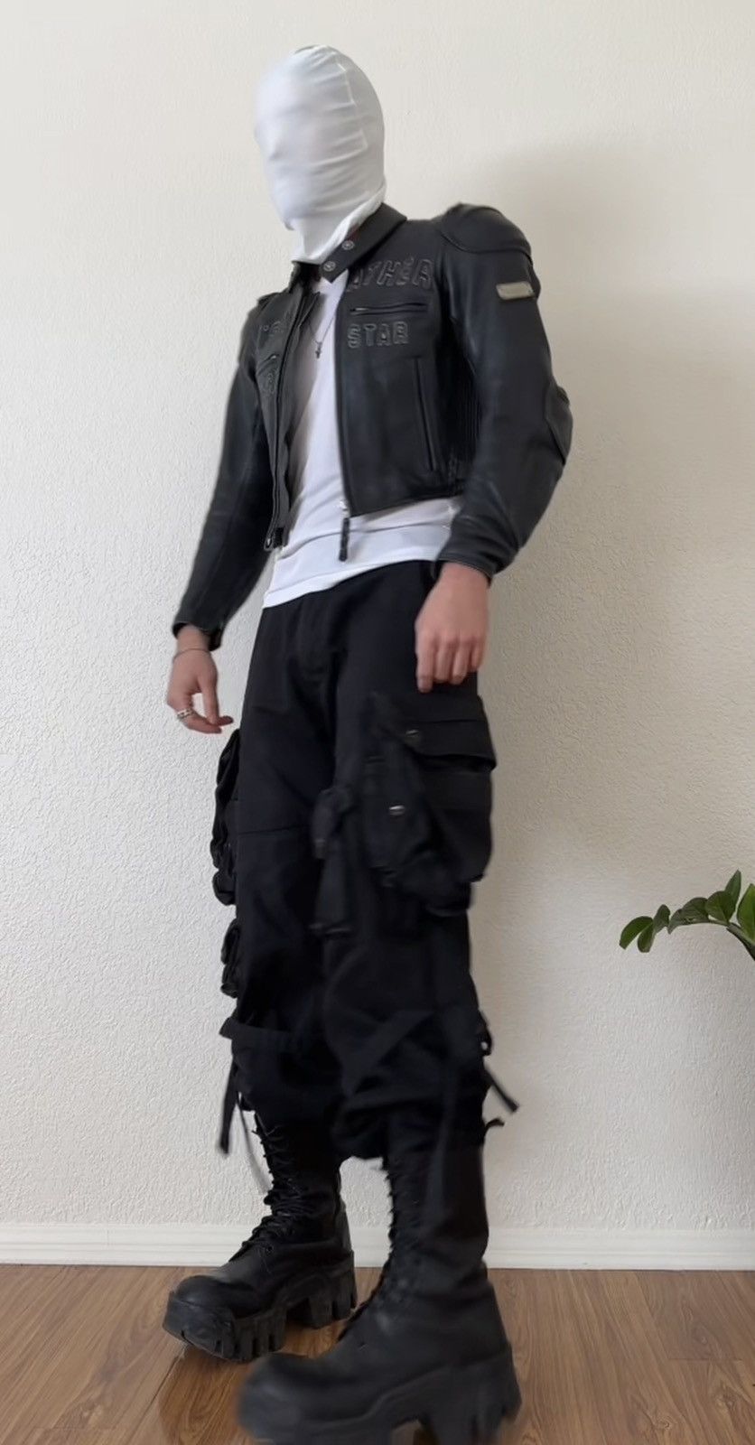 Japanese Brand × Vintage Kadoya Head Factory Armor Black Star Leather Size US L / EU 52-54 / 3 - 13 Thumbnail