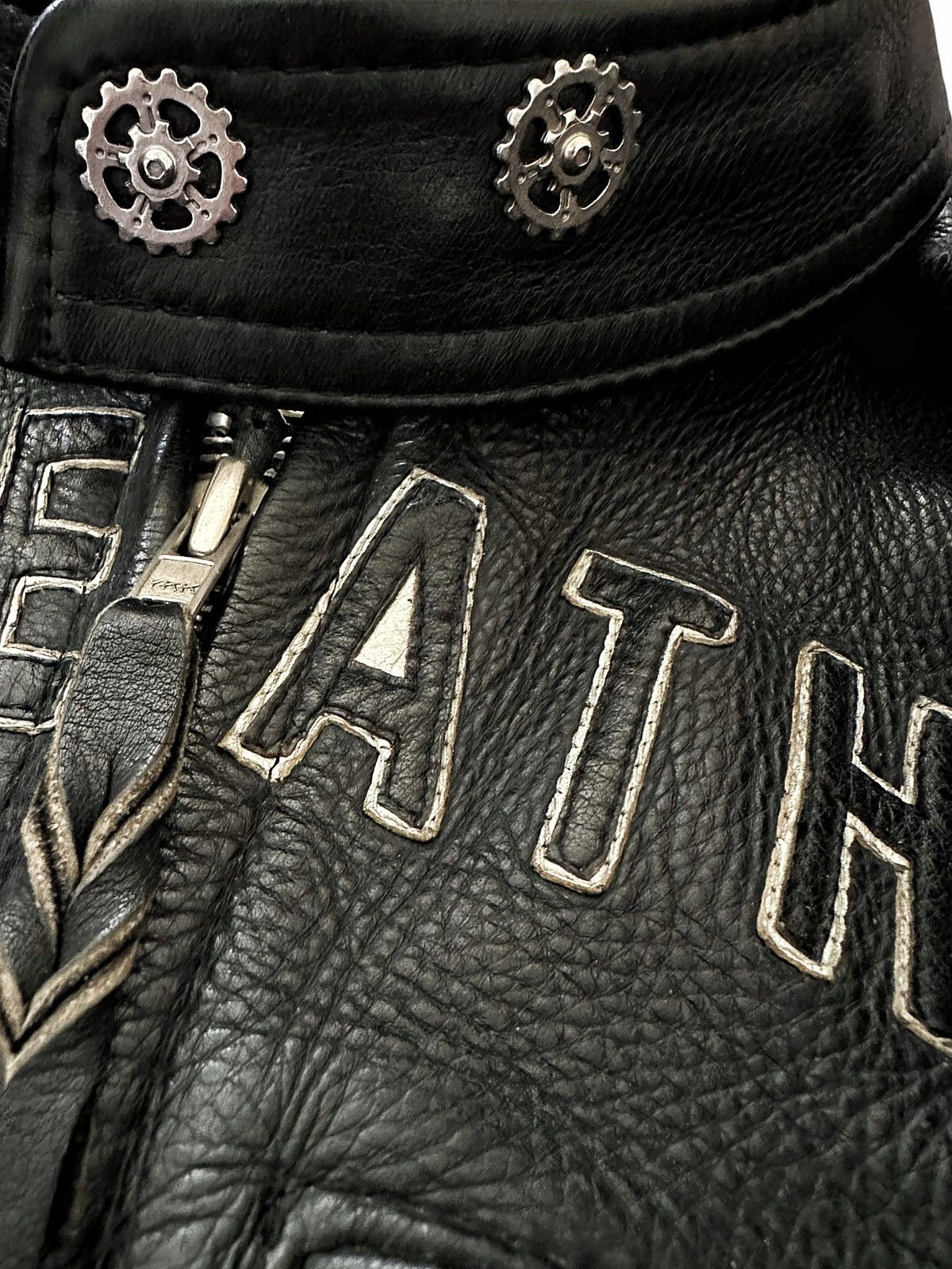 Japanese Brand × Vintage Kadoya Head Factory Armor Black Star Leather Size US L / EU 52-54 / 3 - 2 Thumbnail