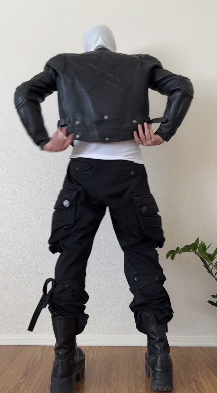 Japanese Brand × Vintage Kadoya Head Factory Armor Black Star Leather Size US L / EU 52-54 / 3 - 11 Thumbnail