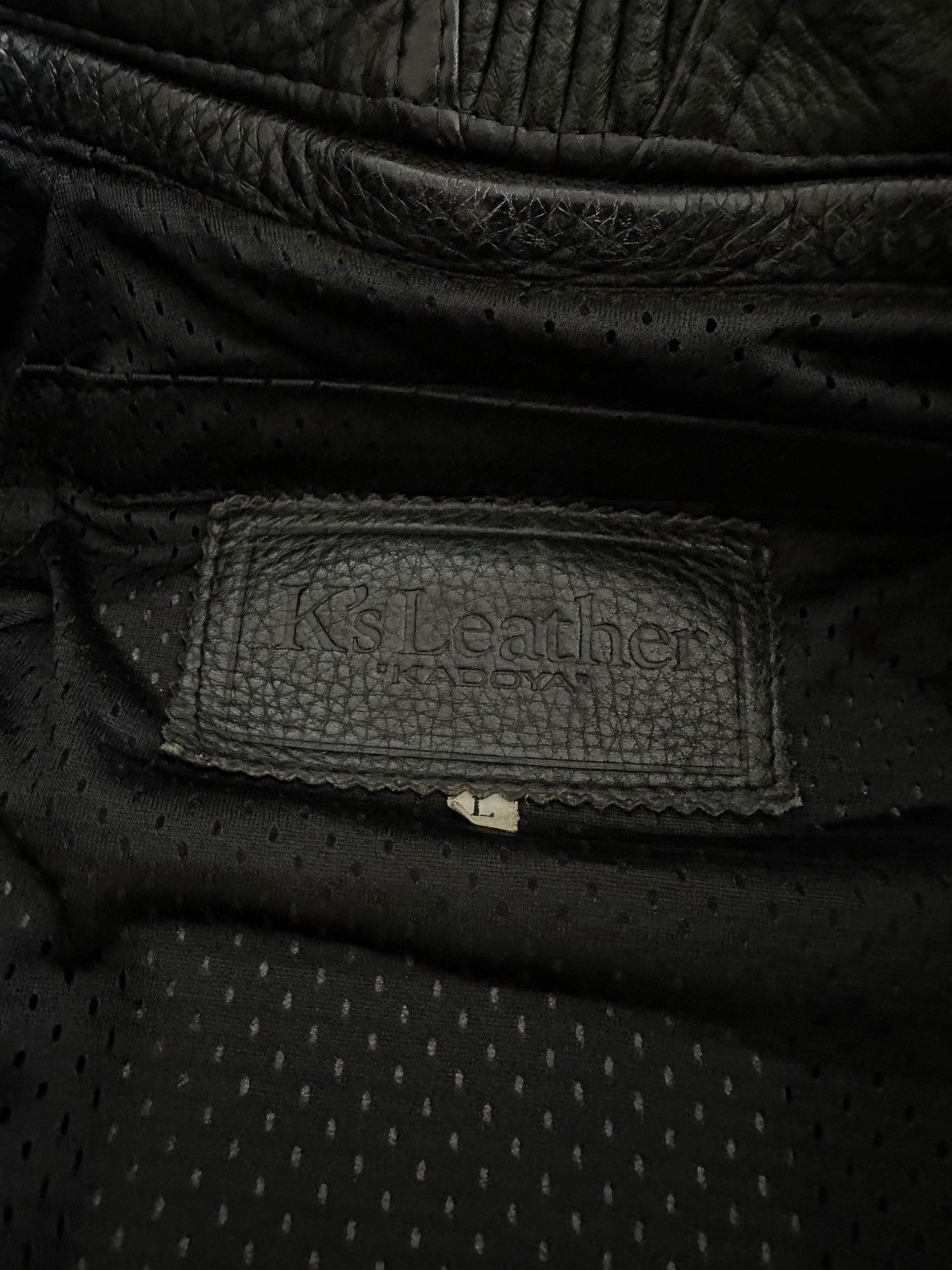 Japanese Brand × Vintage Kadoya Head Factory Armor Black Star Leather Size US L / EU 52-54 / 3 - 9 Thumbnail