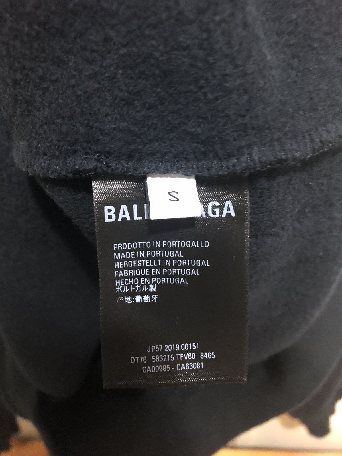 Balenciaga Black Glossy Logo Back Pull Hoodie Size US S / EU 44-46 / 1 - 3 Thumbnail