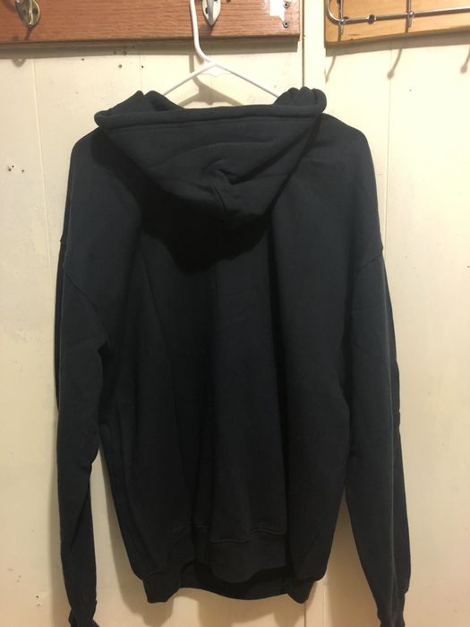 Balenciaga Black Glossy Logo Back Pull Hoodie Grailed