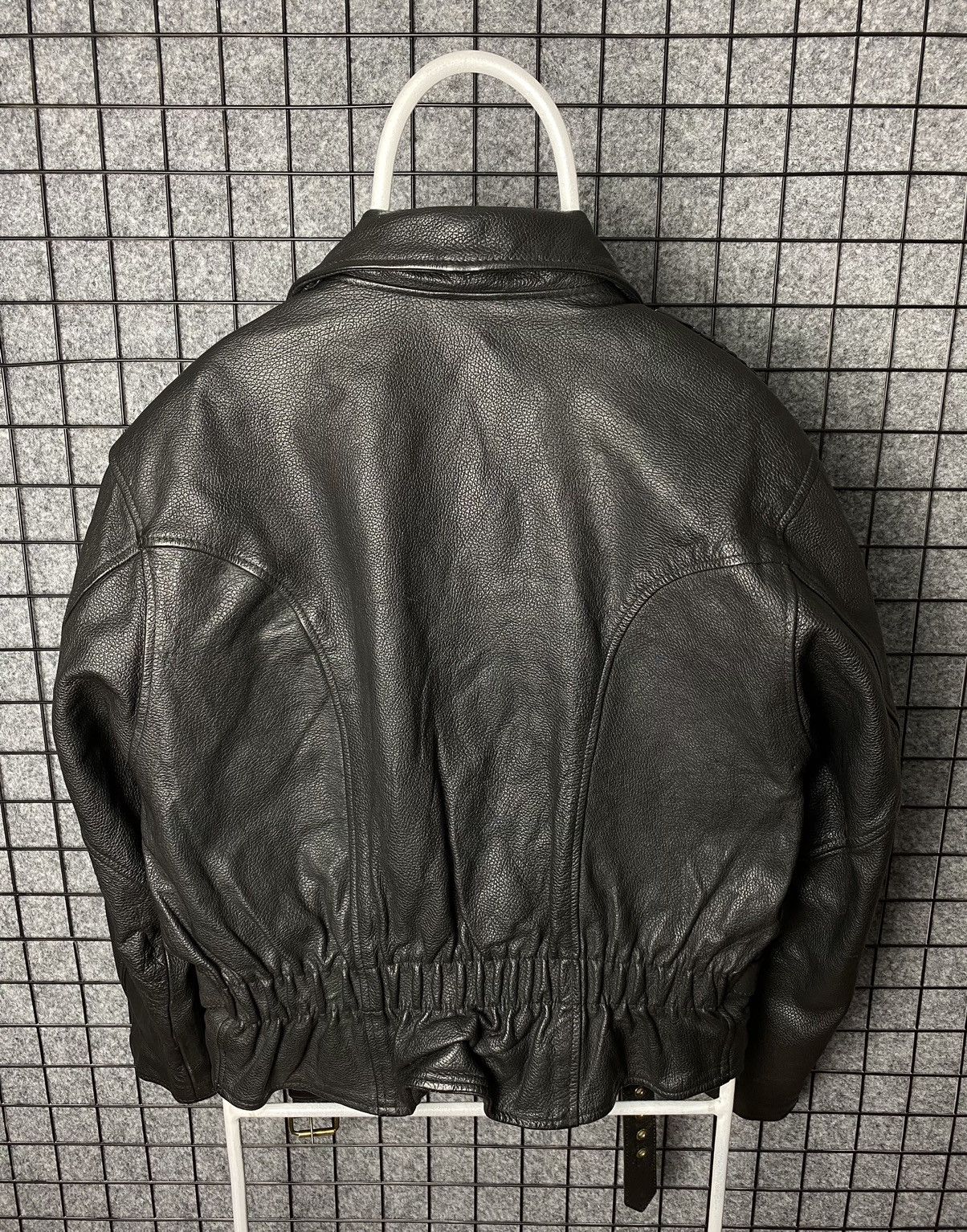 Vintage Vintage 80s 90s Genuine Leather Belted Biker Jacket Size L | Grailed