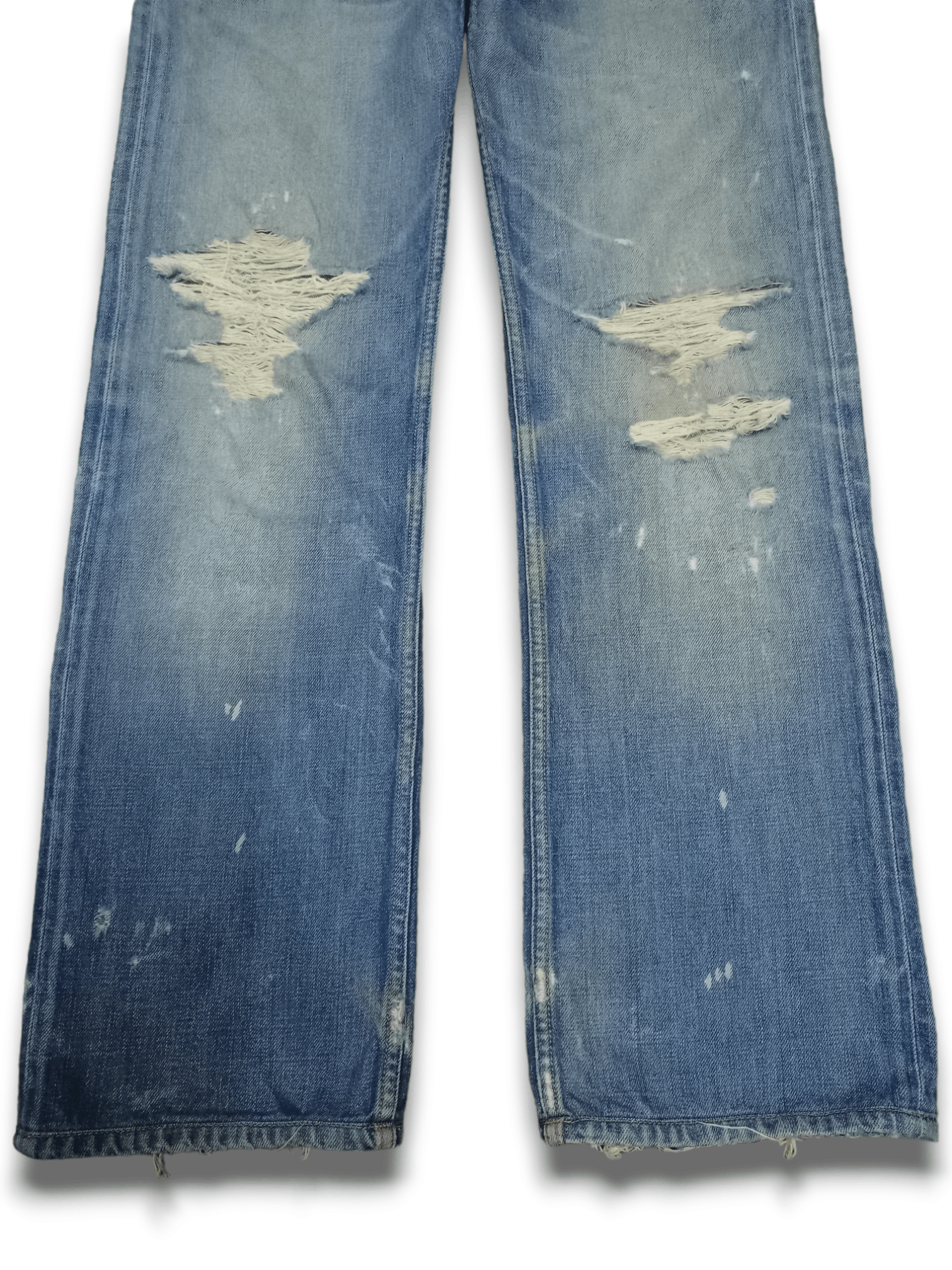 Diesel Vintage Diesel Levan Button Fly Distressed Baggy Jeans 29x29 Size US 29 - 9 Thumbnail