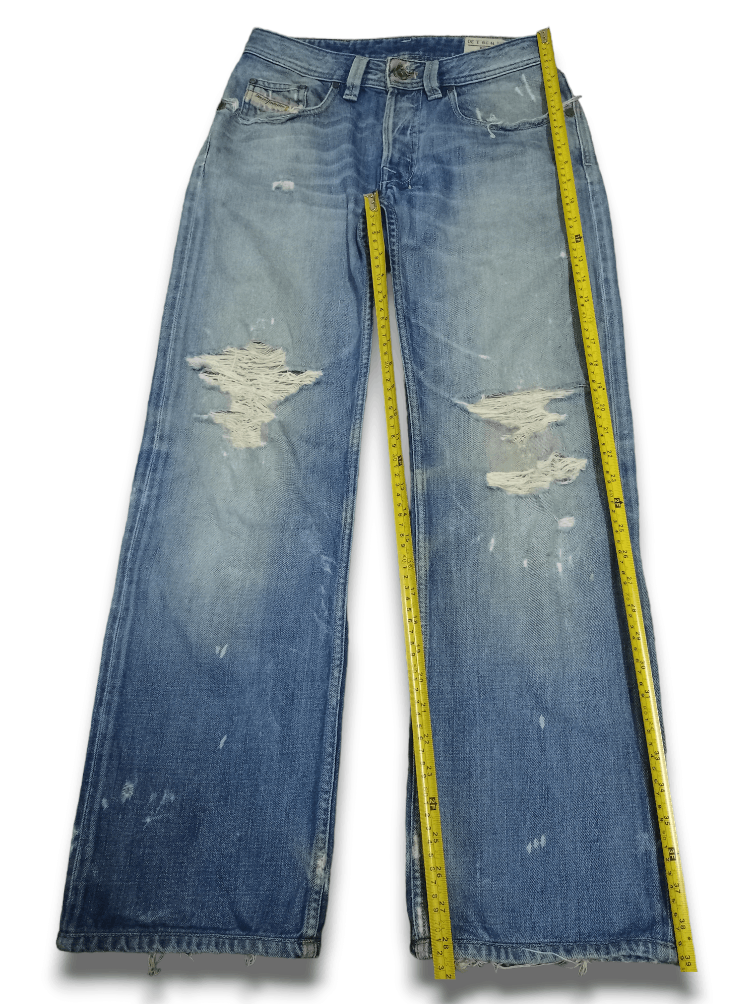 Diesel Vintage Diesel Levan Button Fly Distressed Baggy Jeans 29x29 Size US 29 - 12 Thumbnail
