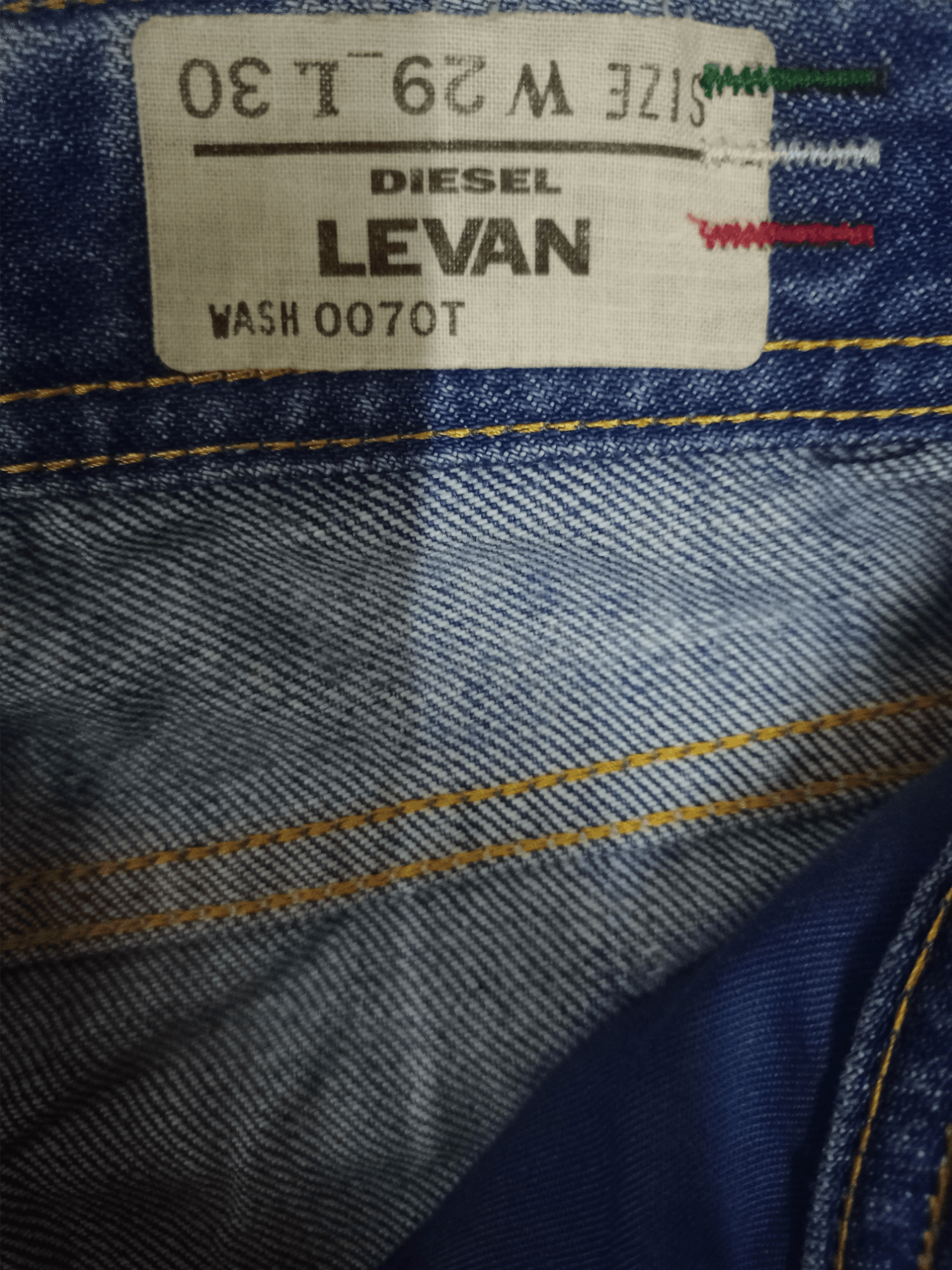 Diesel Vintage Diesel Levan Button Fly Distressed Baggy Jeans 29x29 Size US 29 - 3 Thumbnail