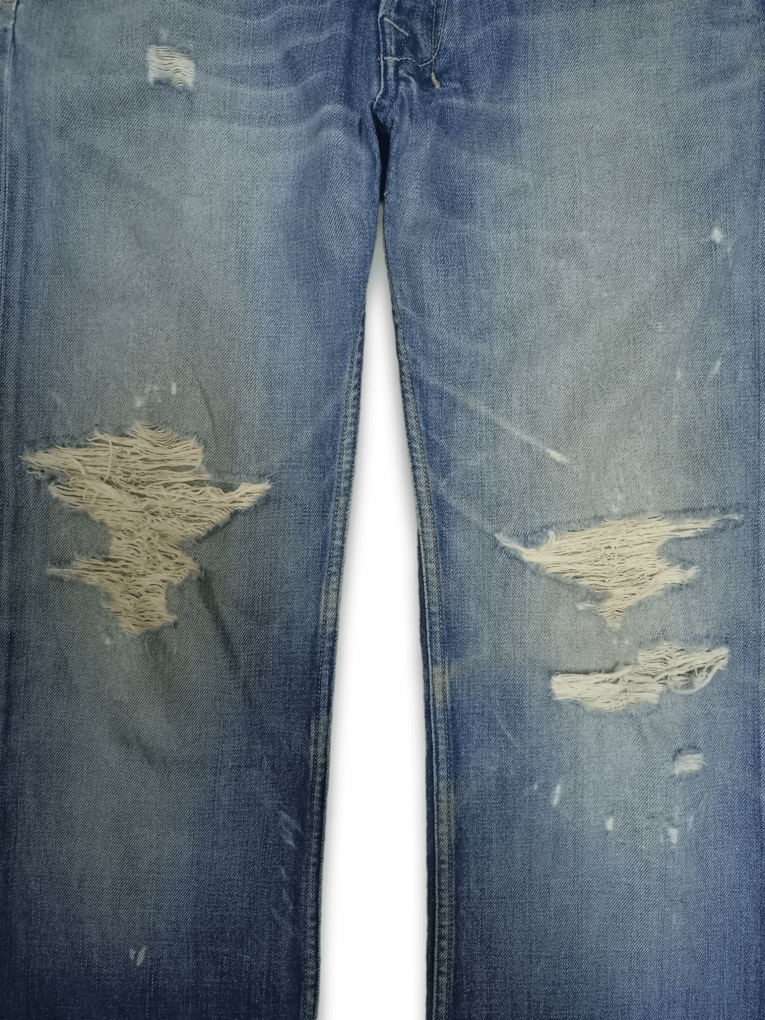 Diesel Vintage Diesel Levan Button Fly Distressed Baggy Jeans 29x29 Size US 29 - 8 Thumbnail