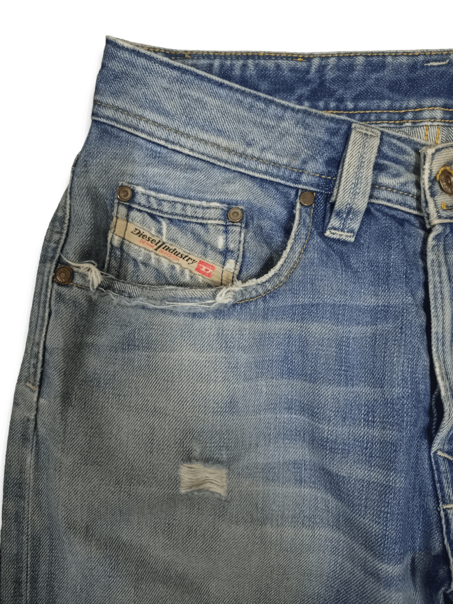 Diesel Vintage Diesel Levan Button Fly Distressed Baggy Jeans 29x29 Size US 29 - 6 Thumbnail