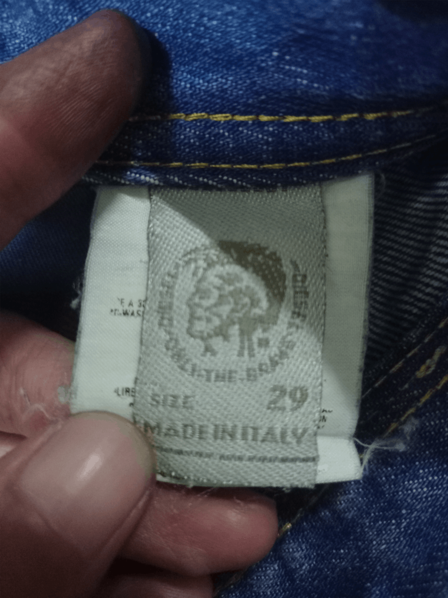 Diesel Vintage Diesel Levan Button Fly Distressed Baggy Jeans 29x29 Size US 29 - 14 Thumbnail