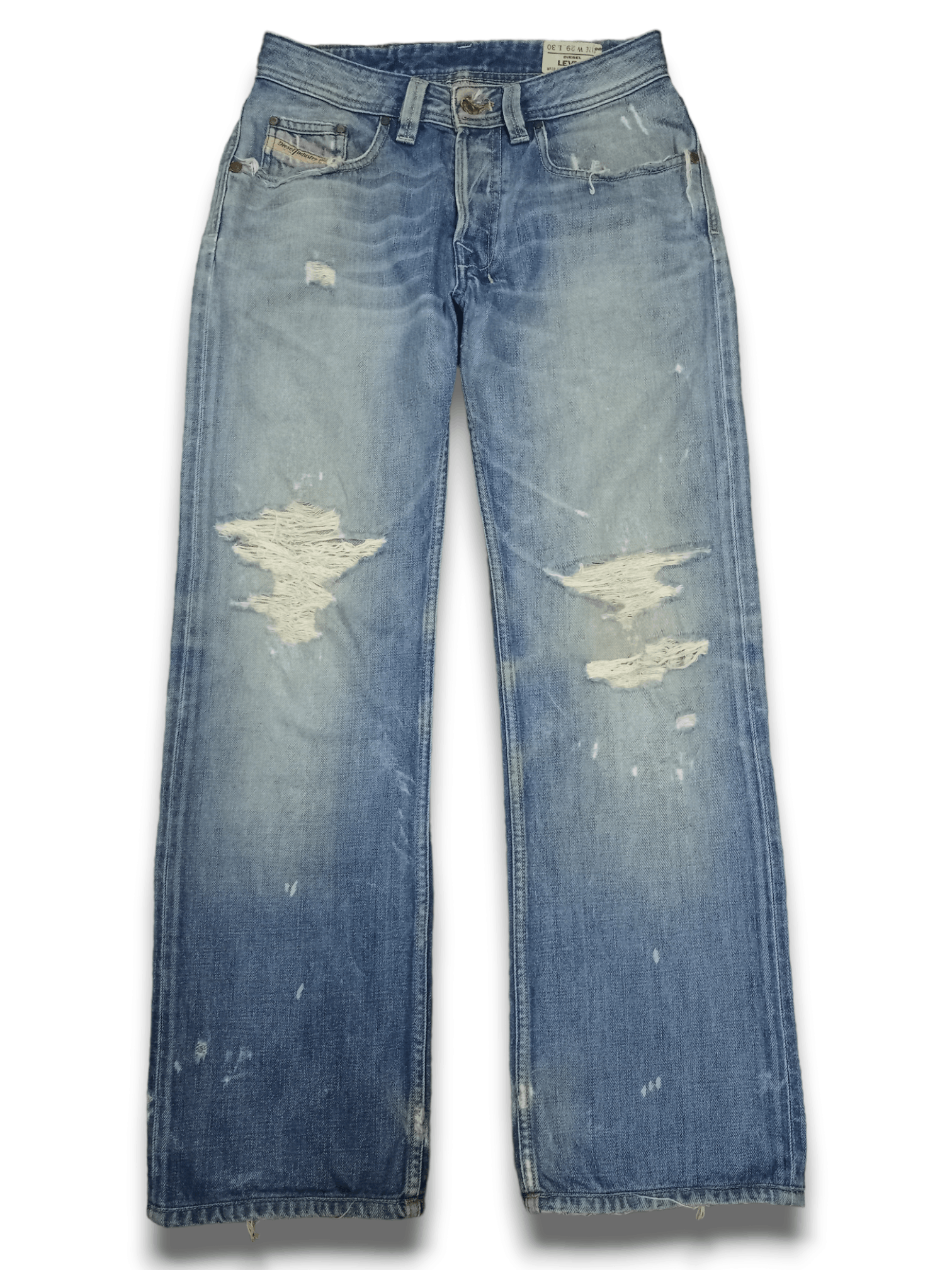 Diesel Vintage Diesel Levan Button Fly Distressed Baggy Jeans 29x29 Size US 29 - 1 Thumbnail