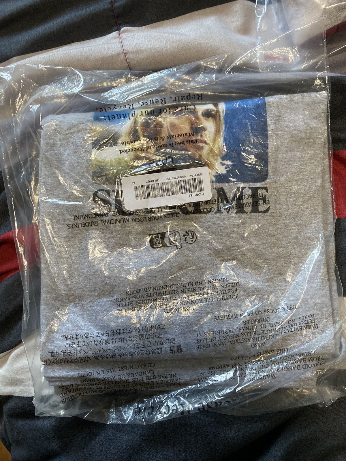 Supreme Supreme Kurt Cobain Tee Heather Grey | Grailed