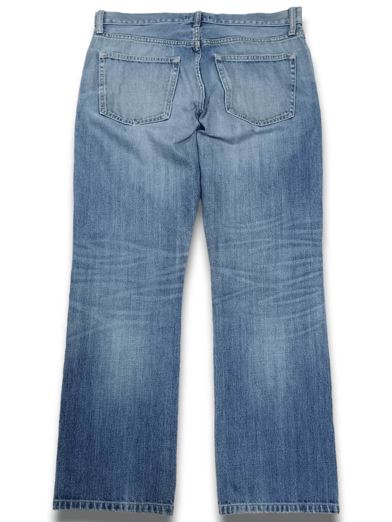 Japanese Brand × Uniqlo Vintage Japanese Uniqlo Blue Wash Distressed Loose Jeans Size US 35 - 2 Thumbnail