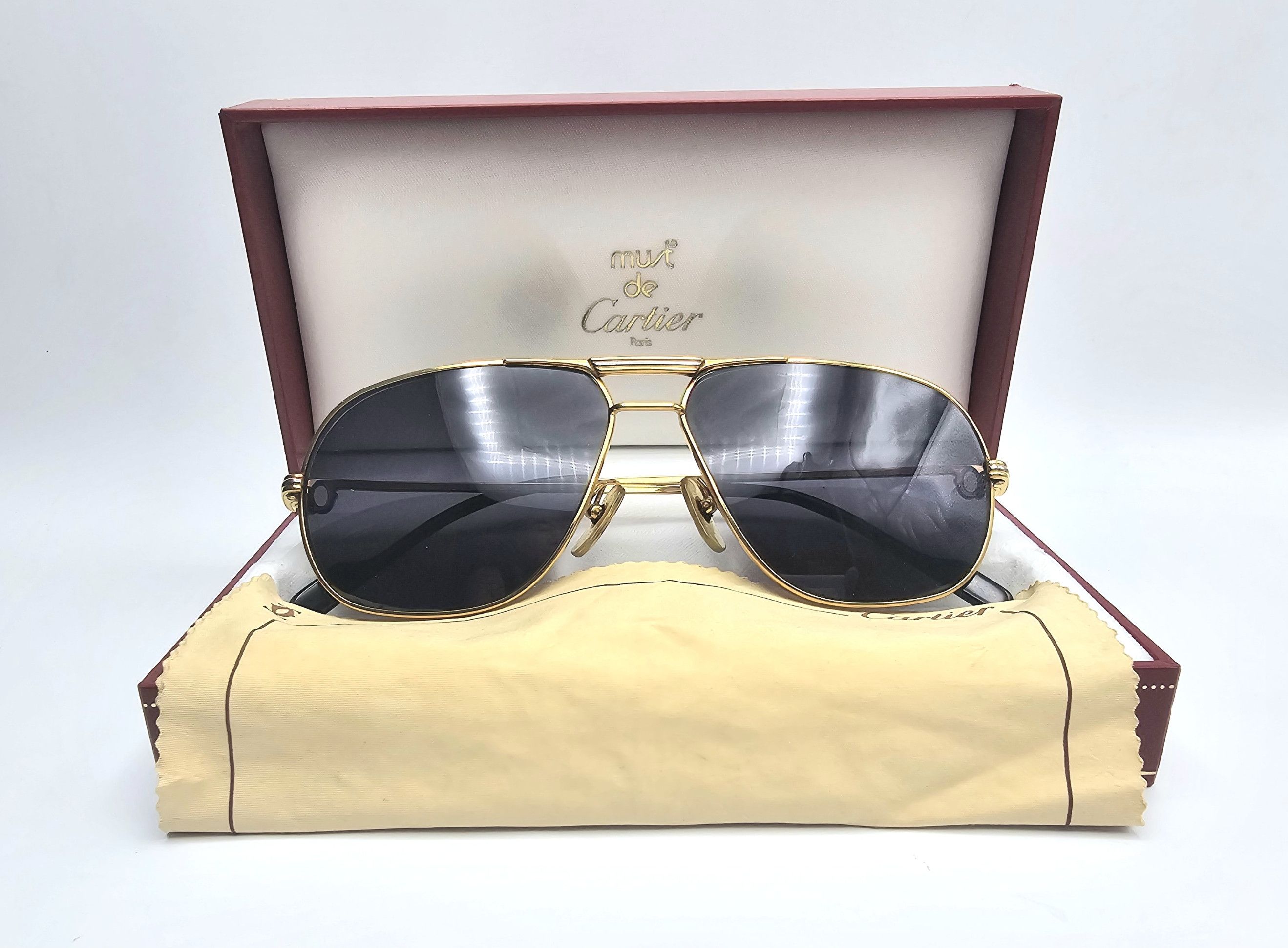 🔴 Vintage Cartier Tank Louis Sunglasses