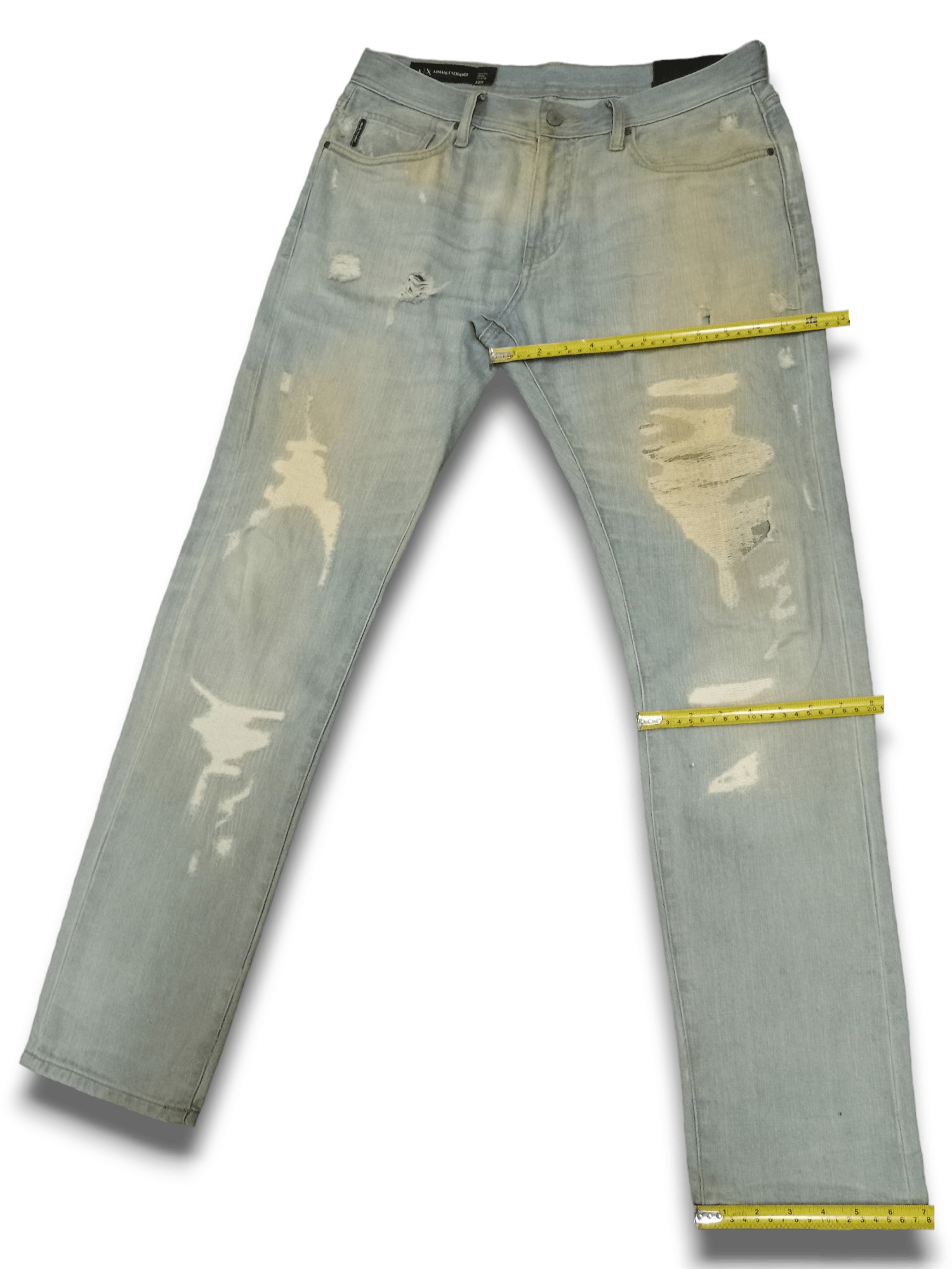 Armani × Armani Exchange Vintage Armani Exchange Distressed Jeans Size US 33 - 14 Thumbnail