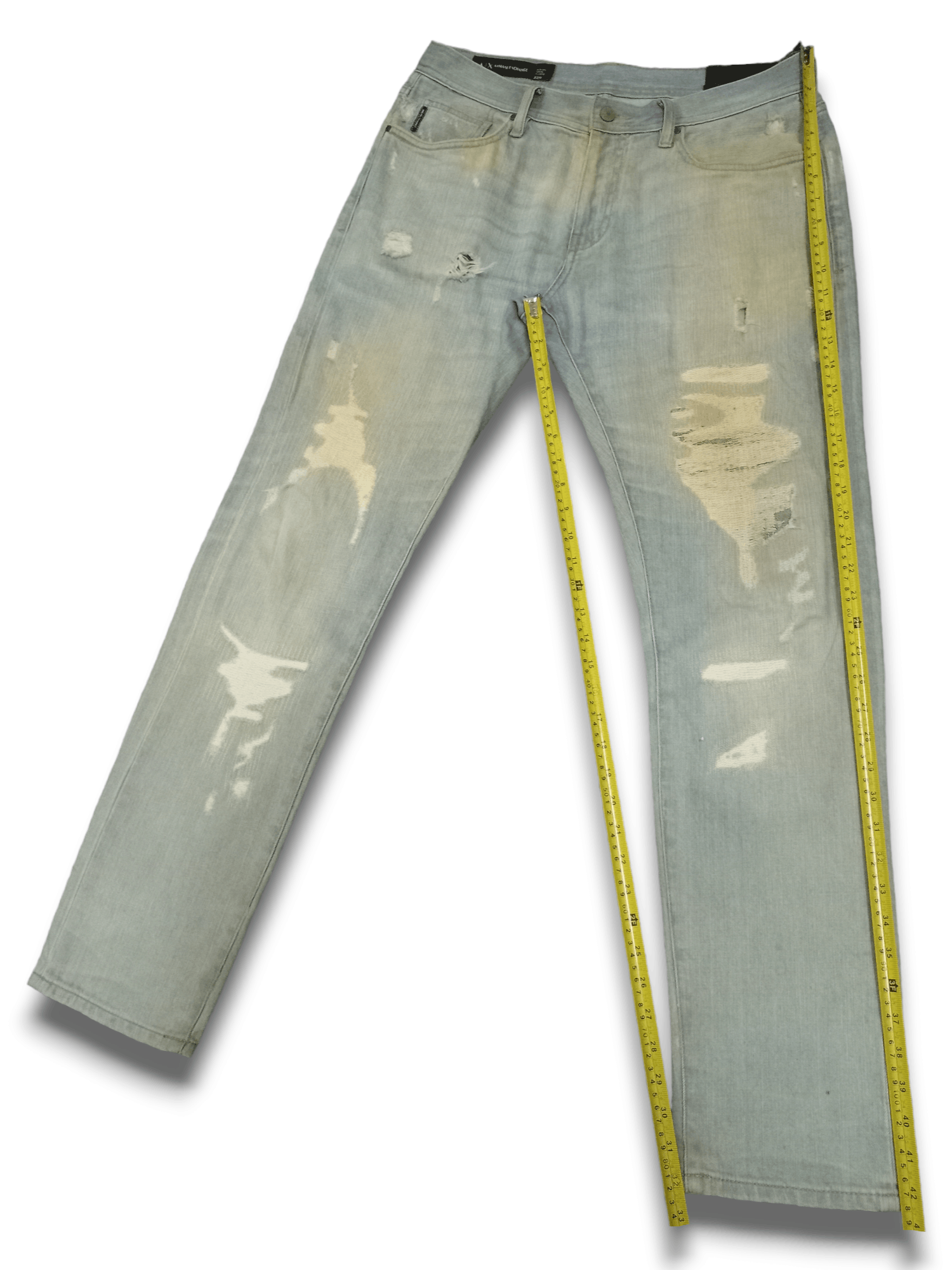 Armani × Armani Exchange Vintage Armani Exchange Distressed Jeans Size US 33 - 13 Thumbnail
