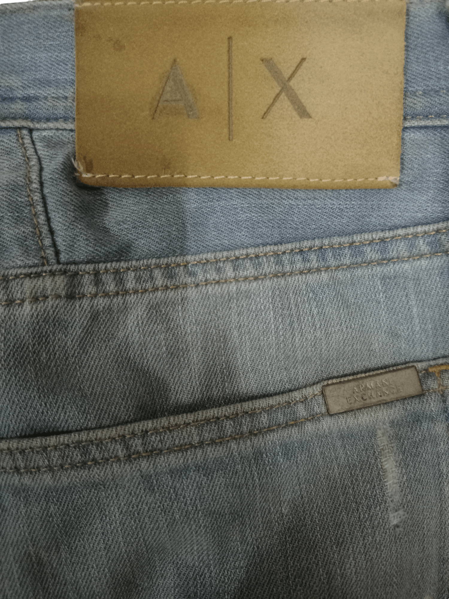 Armani × Armani Exchange Vintage Armani Exchange Distressed Jeans Size US 33 - 11 Thumbnail