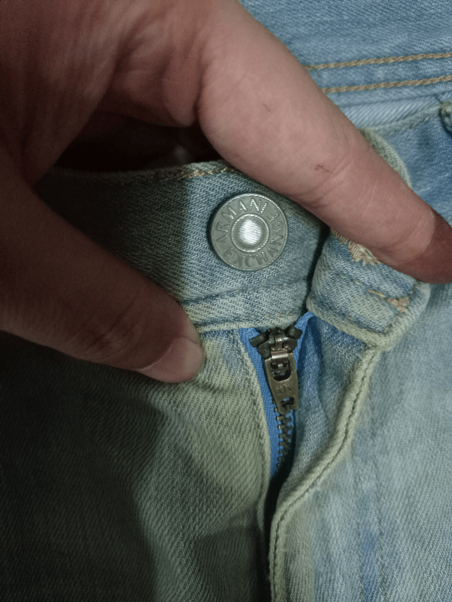 Armani × Armani Exchange Vintage Armani Exchange Distressed Jeans Size US 33 - 3 Thumbnail
