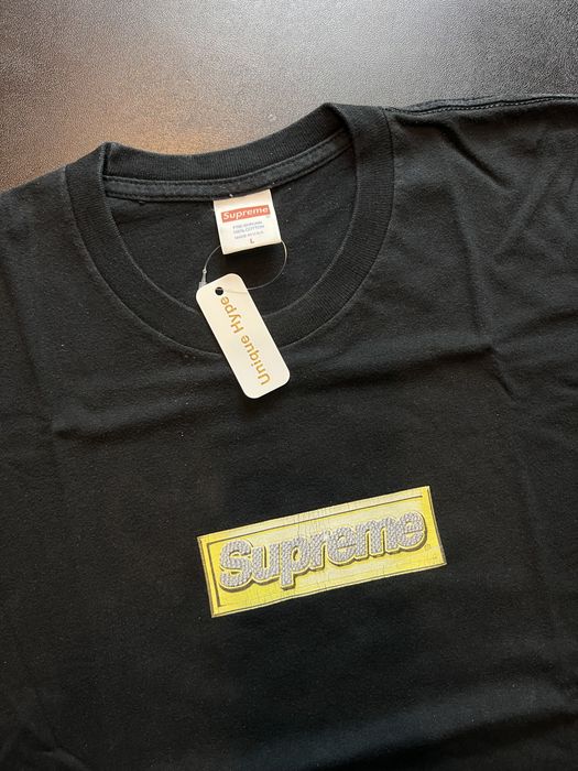 Supreme bling box logo tee hot sale