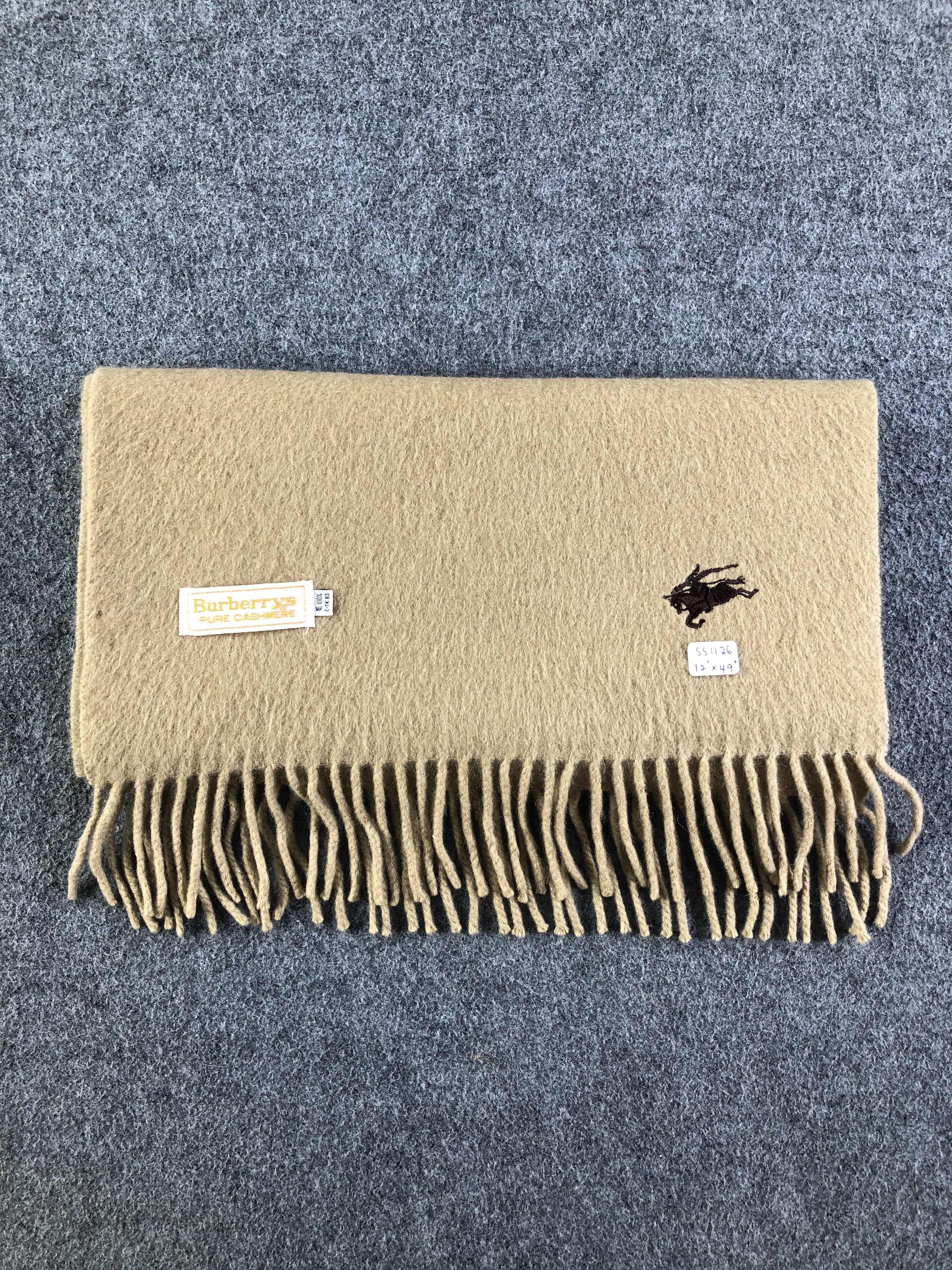 Burberry Burberry Pure Cashmere Scarf / Muffler / Neckwear Size ONE SIZE - 10 Thumbnail