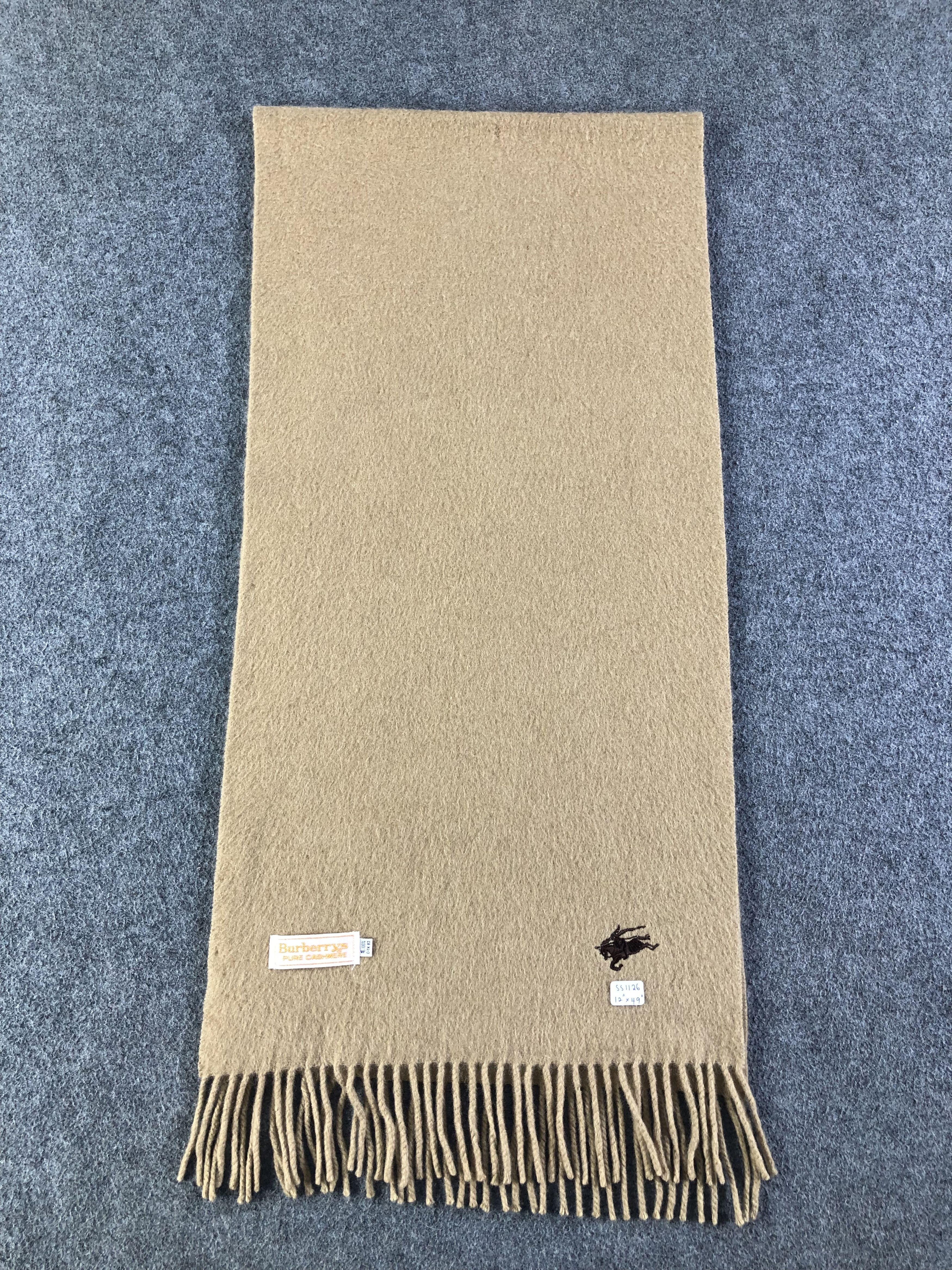 Burberry Burberry Pure Cashmere Scarf / Muffler / Neckwear Size ONE SIZE - 3 Thumbnail