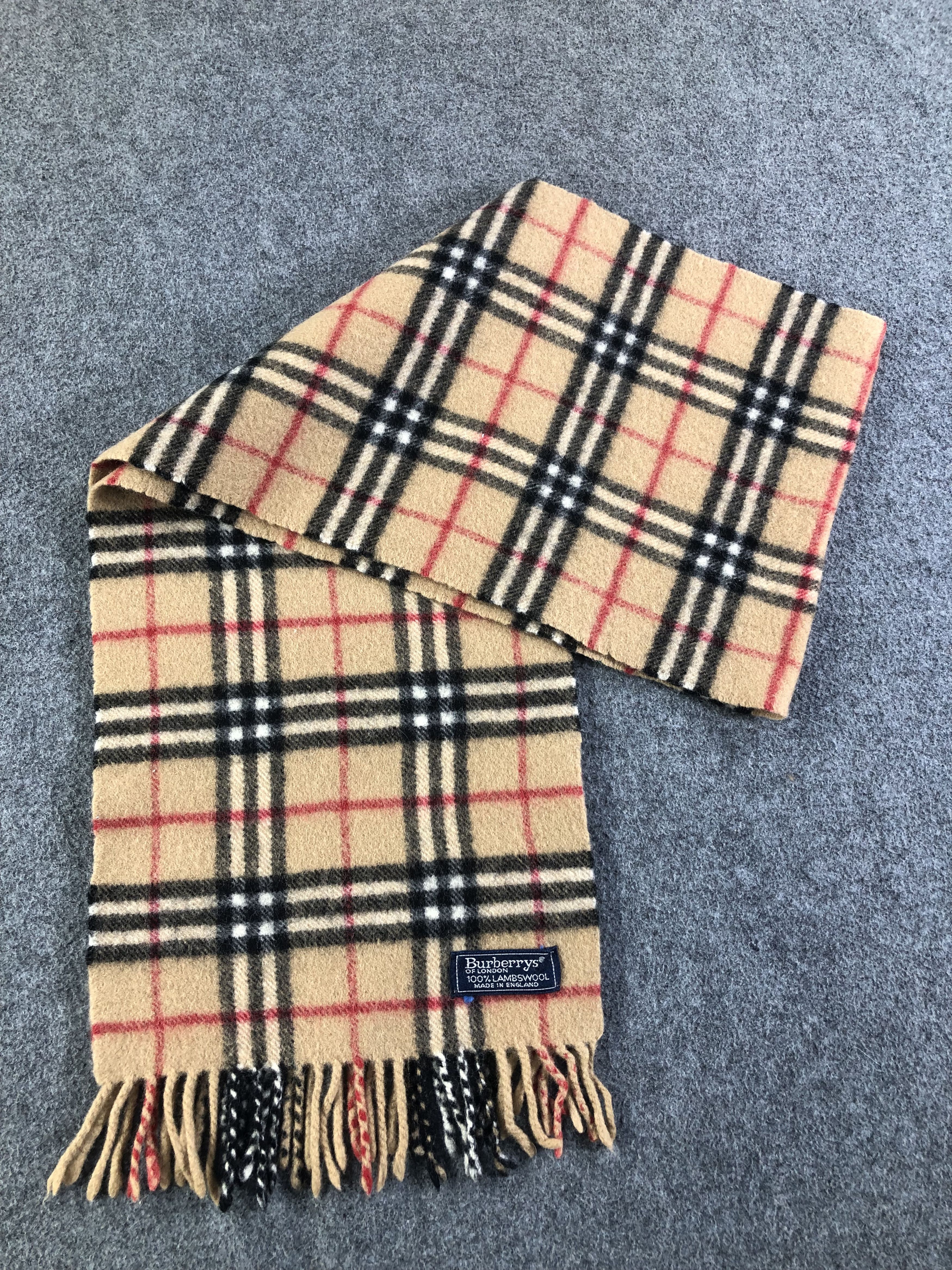 Burberry Burberry Nova Check Lambswool Scarf / Muffler / Neckwear Size ONE SIZE - 5 Thumbnail
