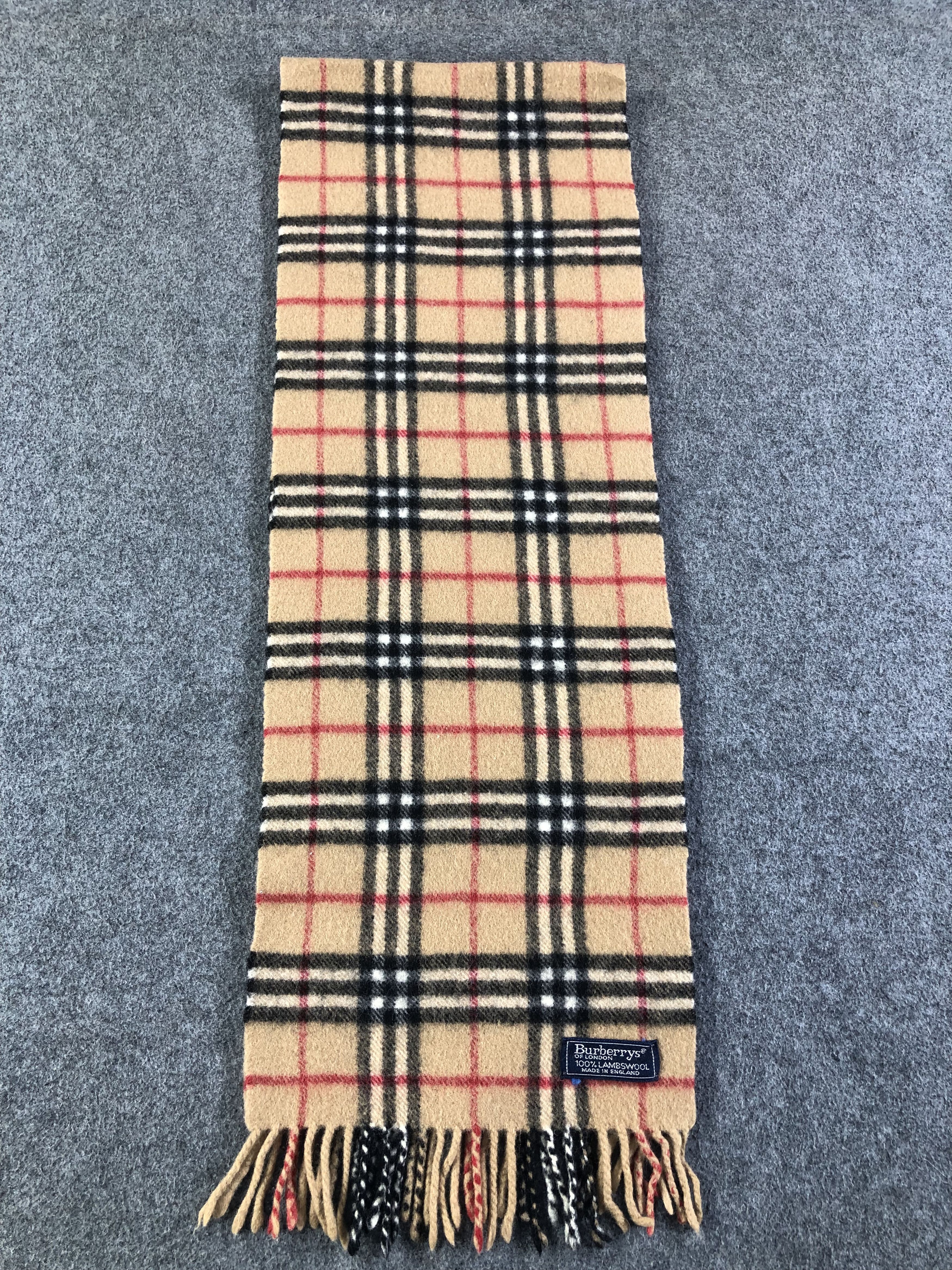 Burberry Burberry Nova Check Lambswool Scarf / Muffler / Neckwear Size ONE SIZE - 3 Thumbnail