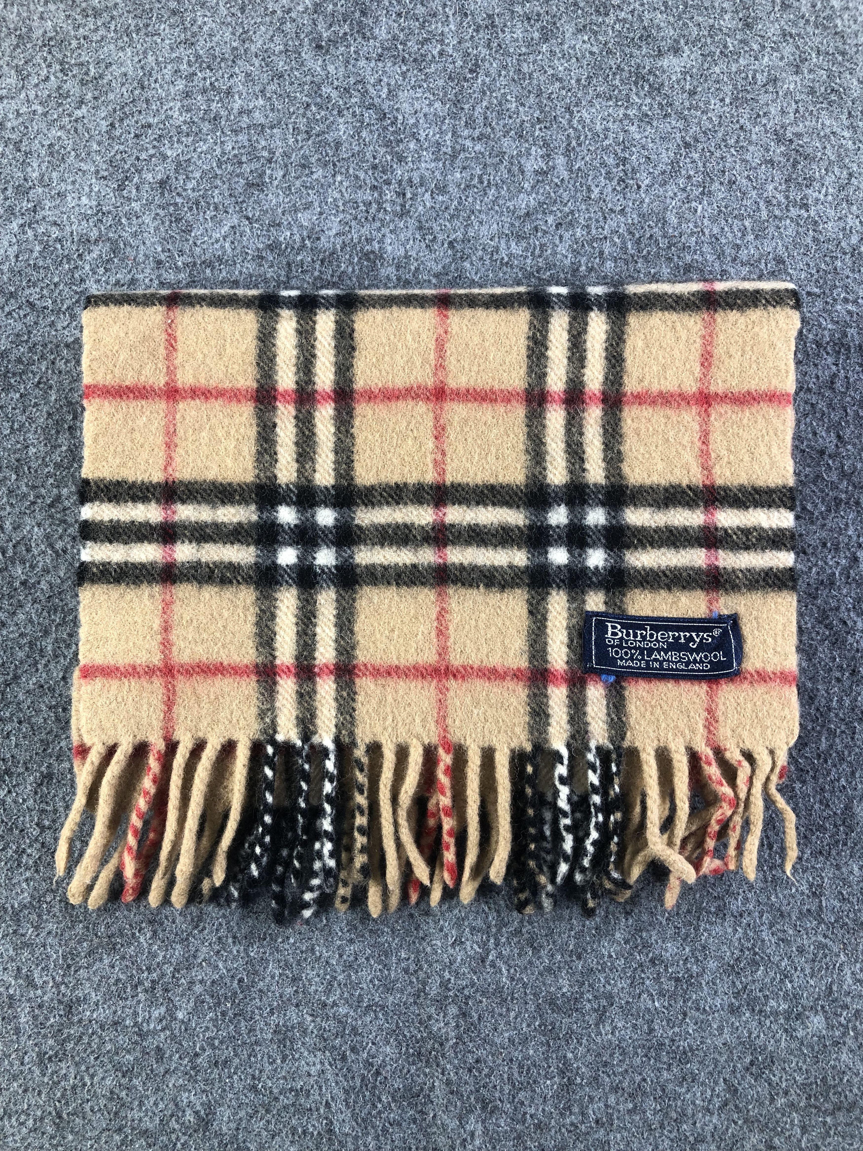 Burberry Burberry Nova Check Lambswool Scarf / Muffler / Neckwear Size ONE SIZE - 6 Thumbnail